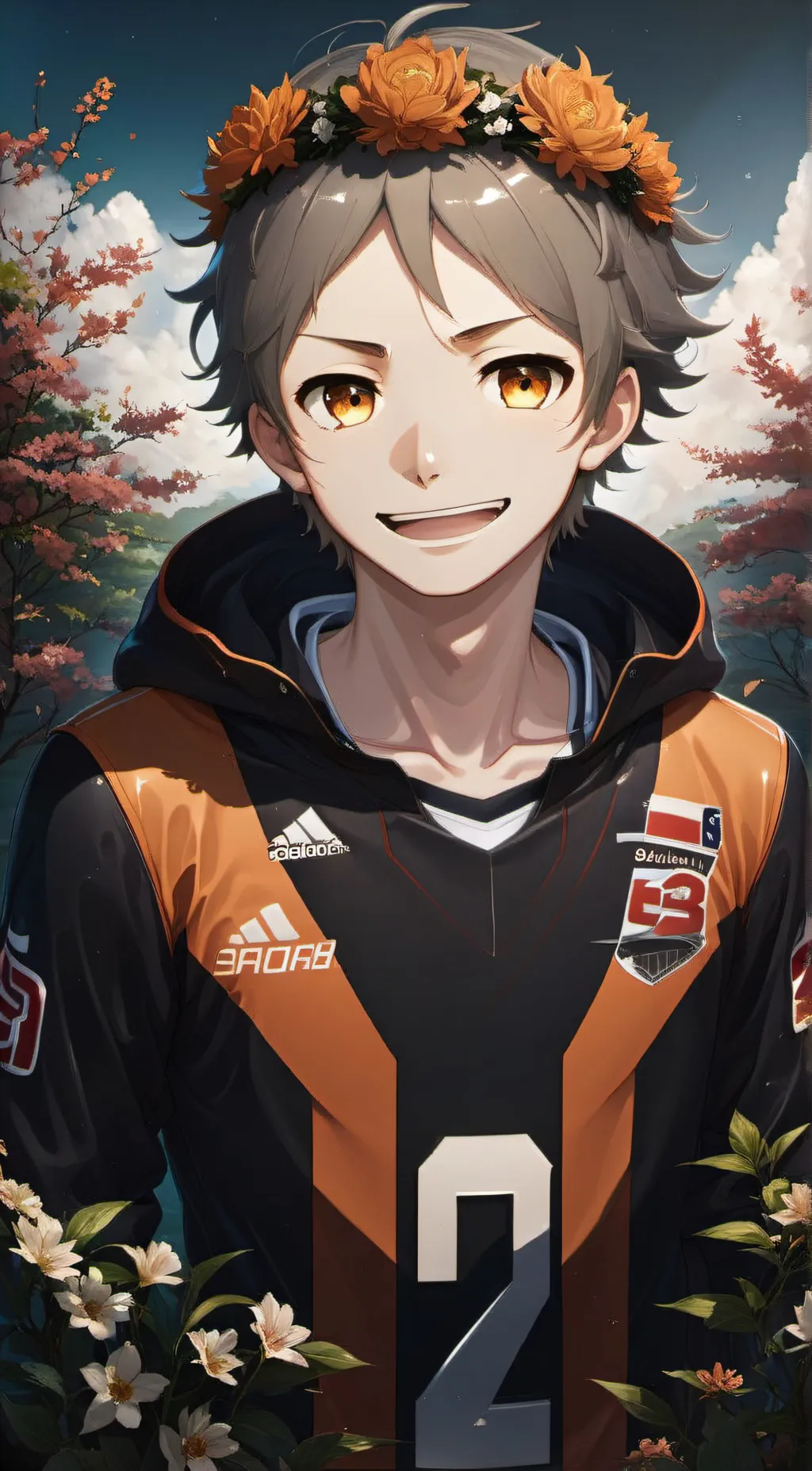 ai character: Sugawara Koushi background