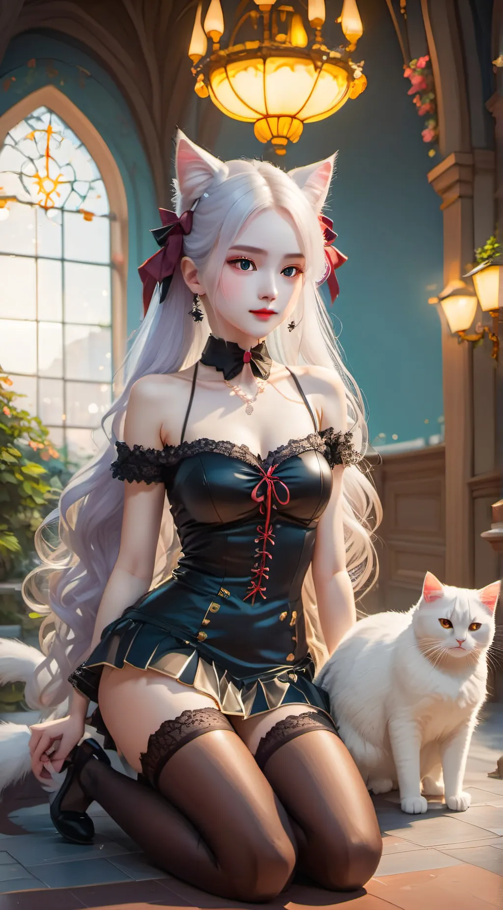 ai character: Chi-Chi Neko girls background