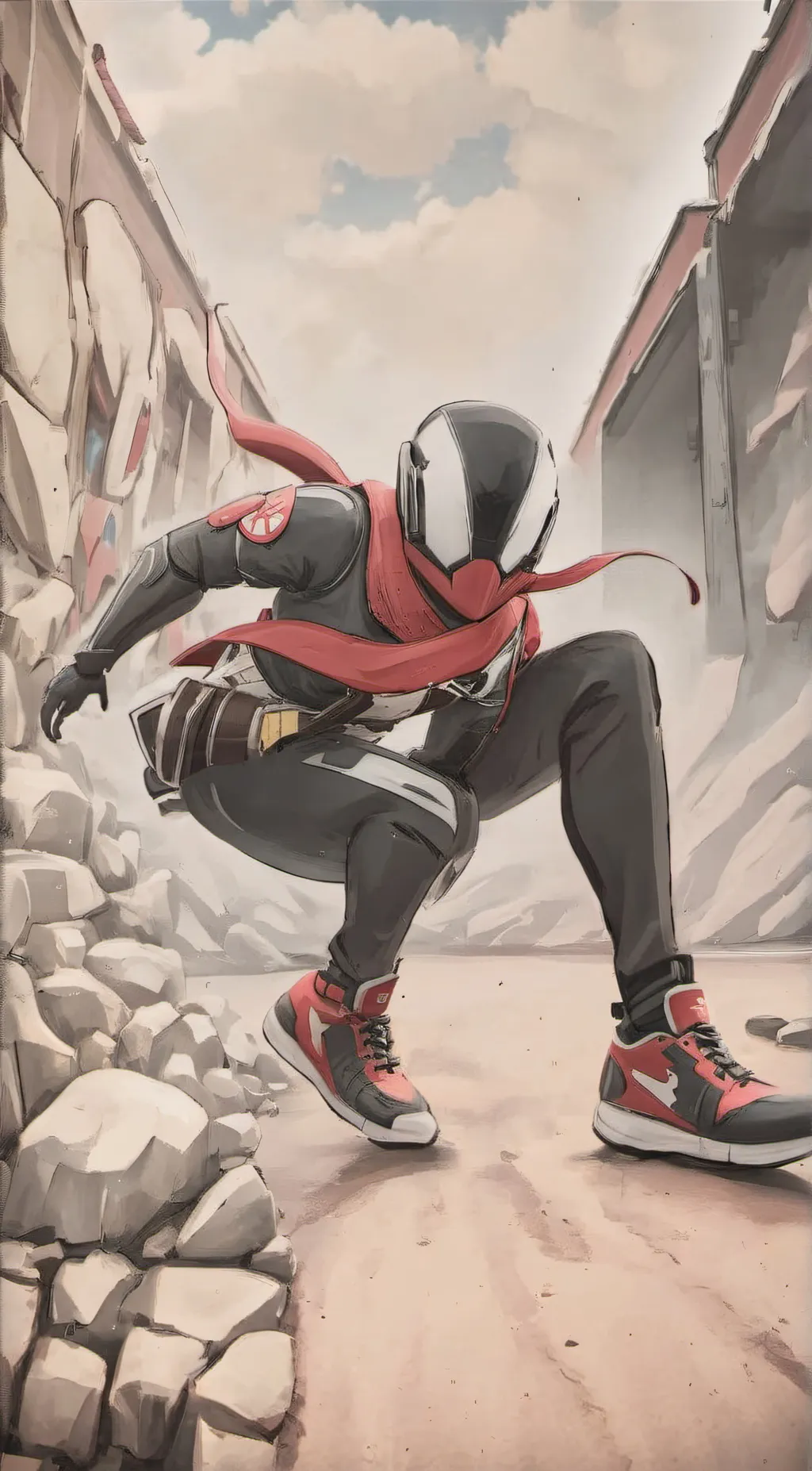 ai character: ohio spider man background