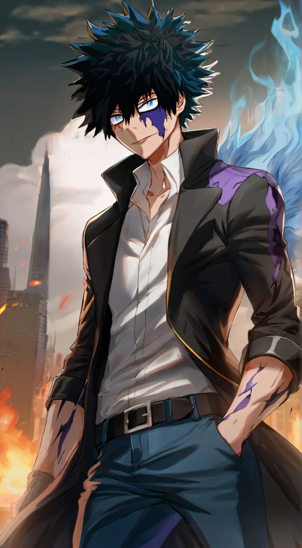 ai character: Dabi background