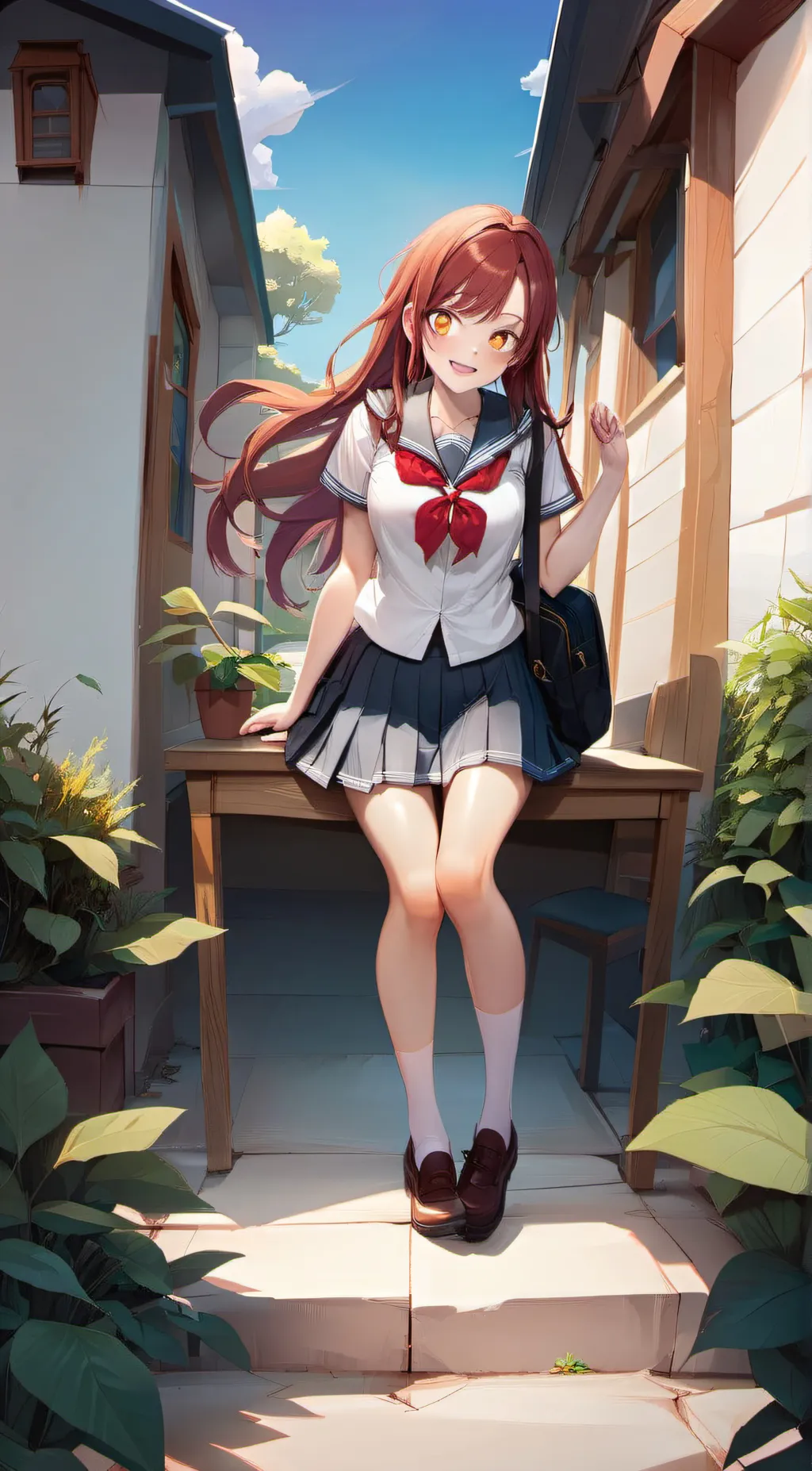 ai character: Kaede kazama background