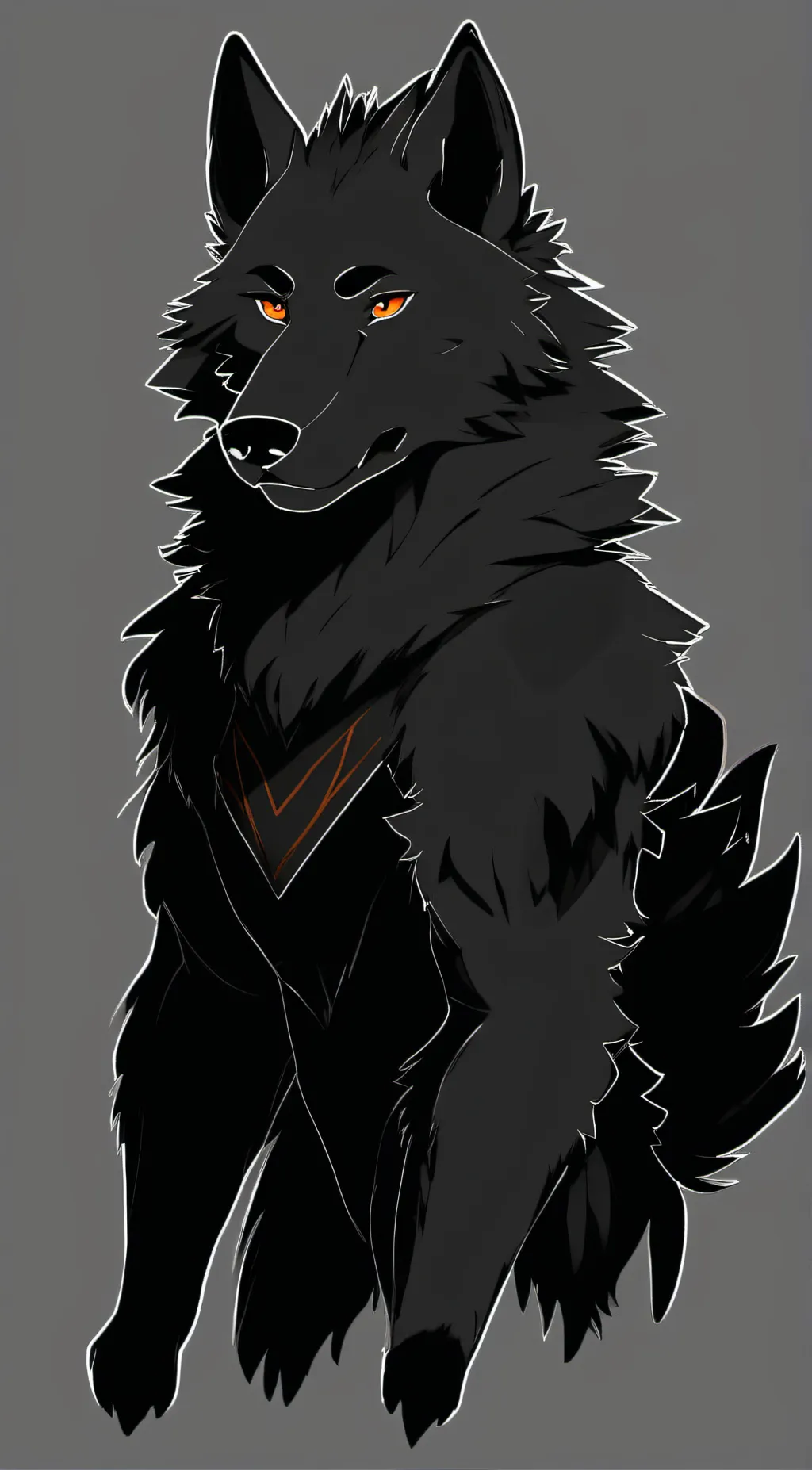 ai character: VVolf  background