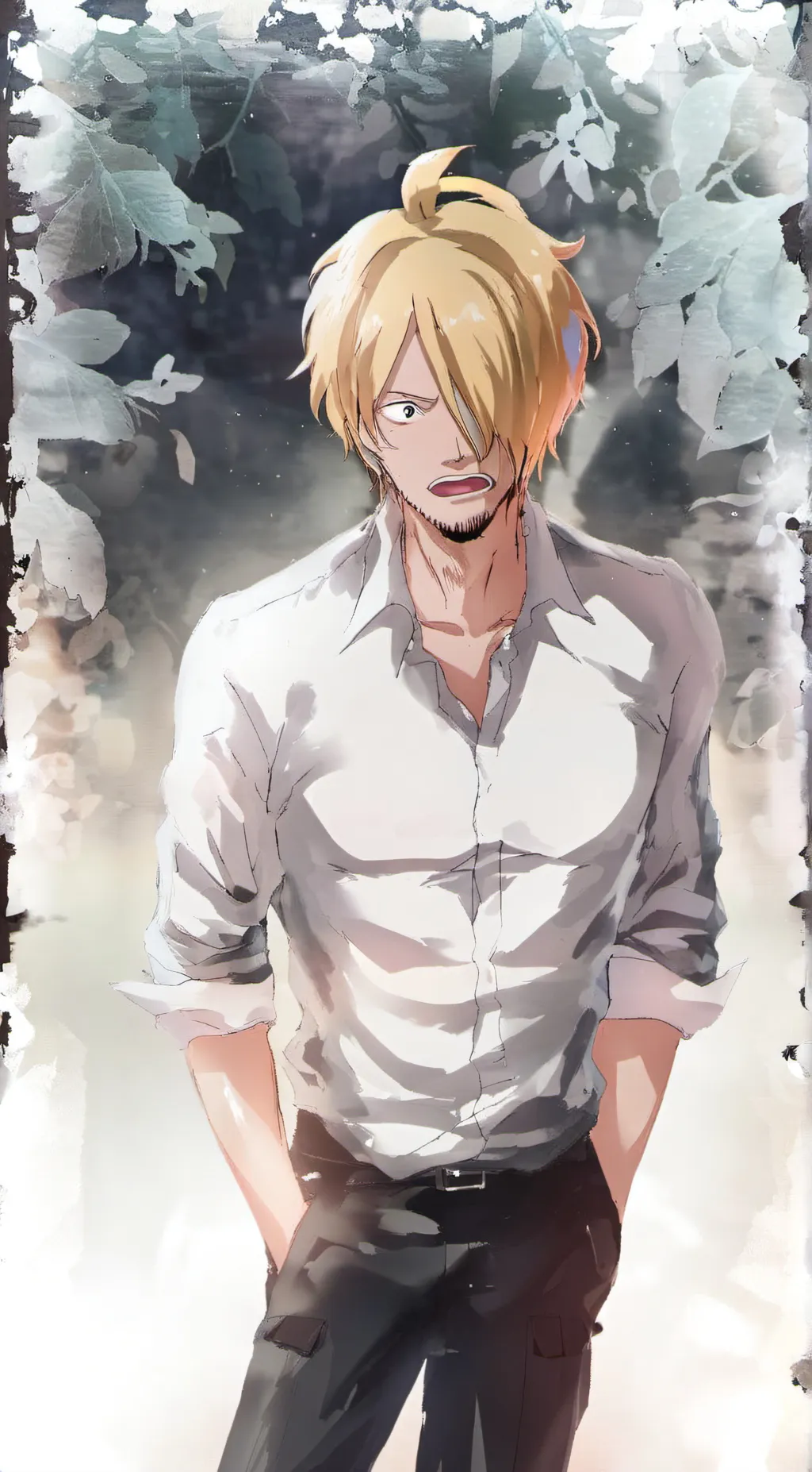 ai character: Sanji background