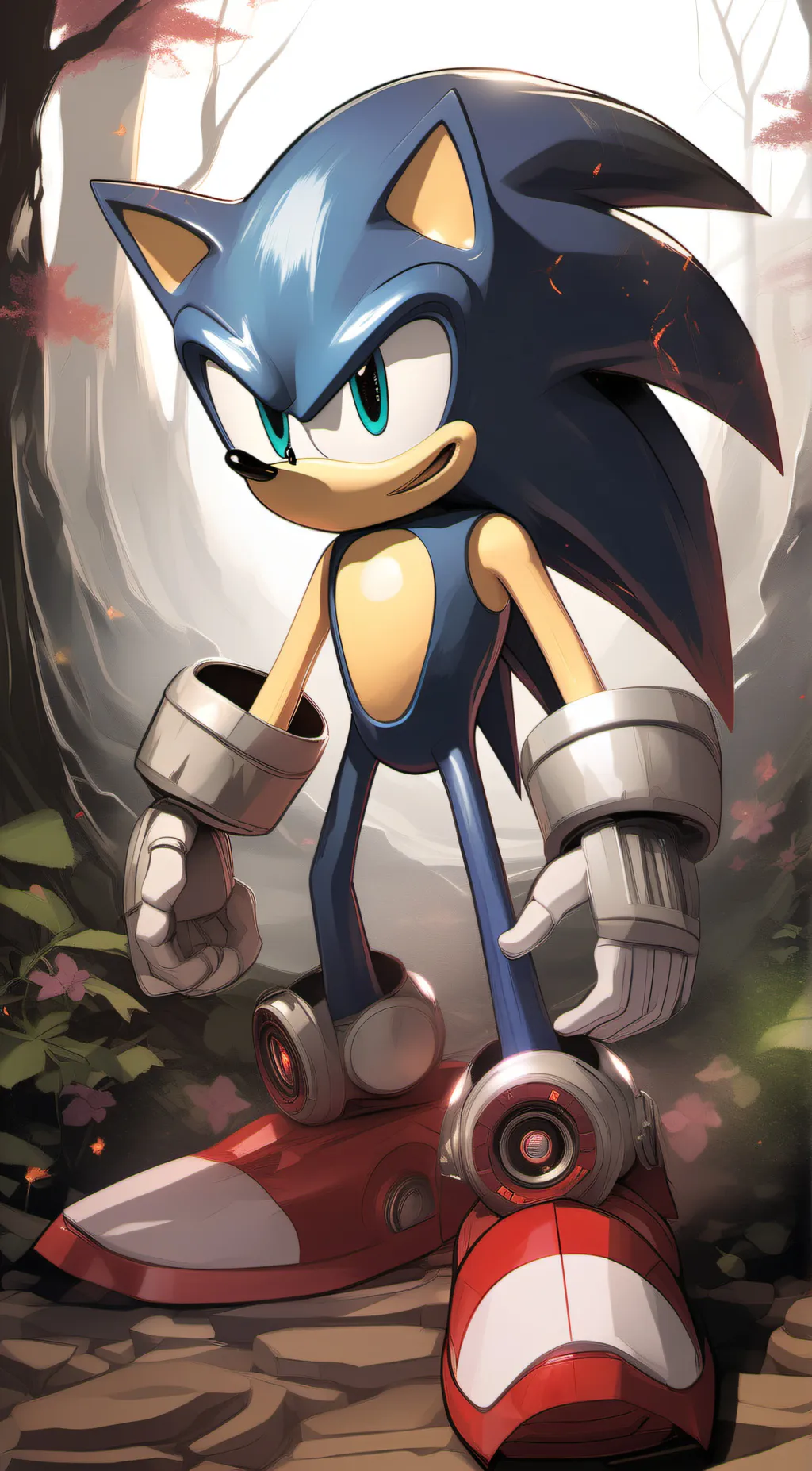 ai character: Sonic (prime background