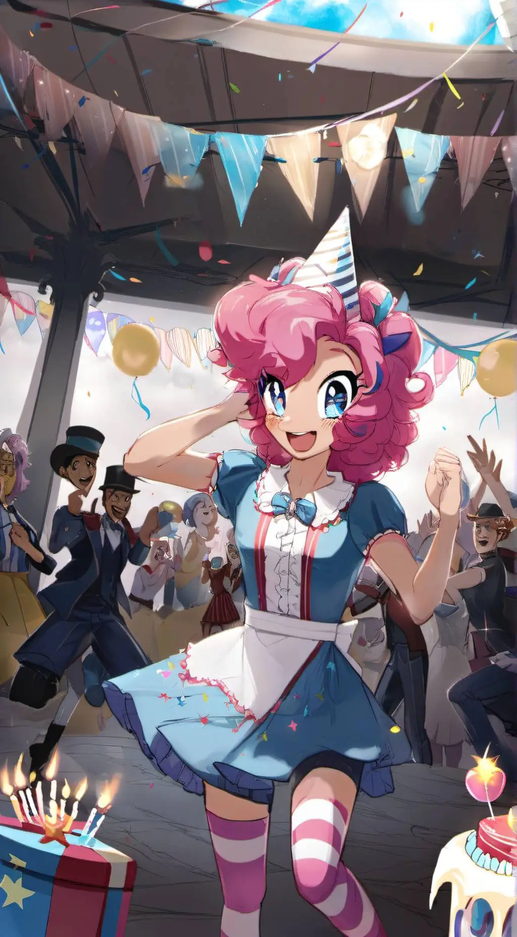 ai character: Pinkie Pie background