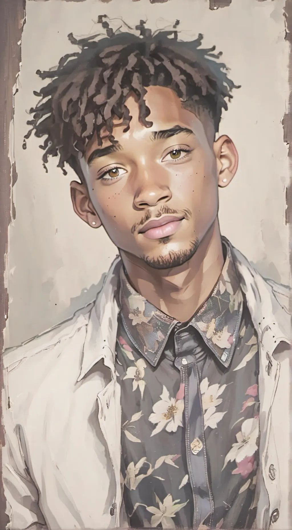 ai character: Jaden Smith  background