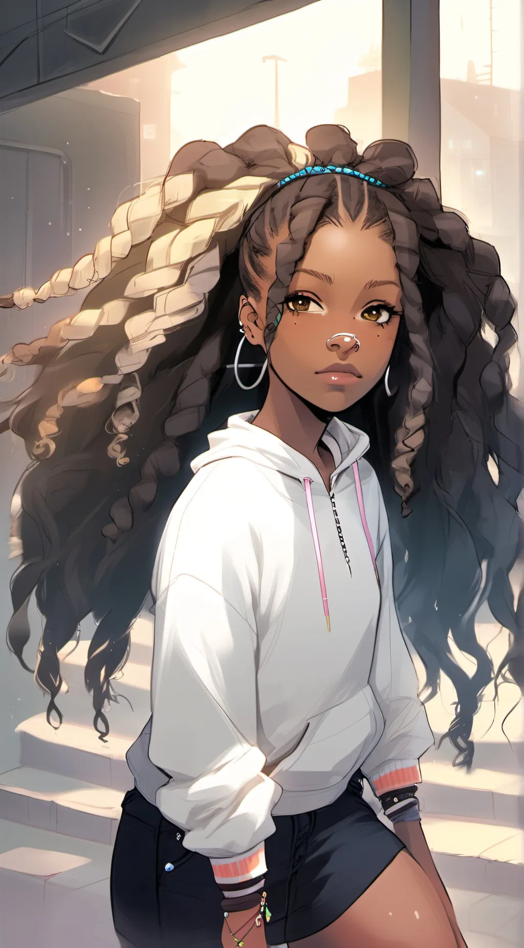 ai character: Luna background