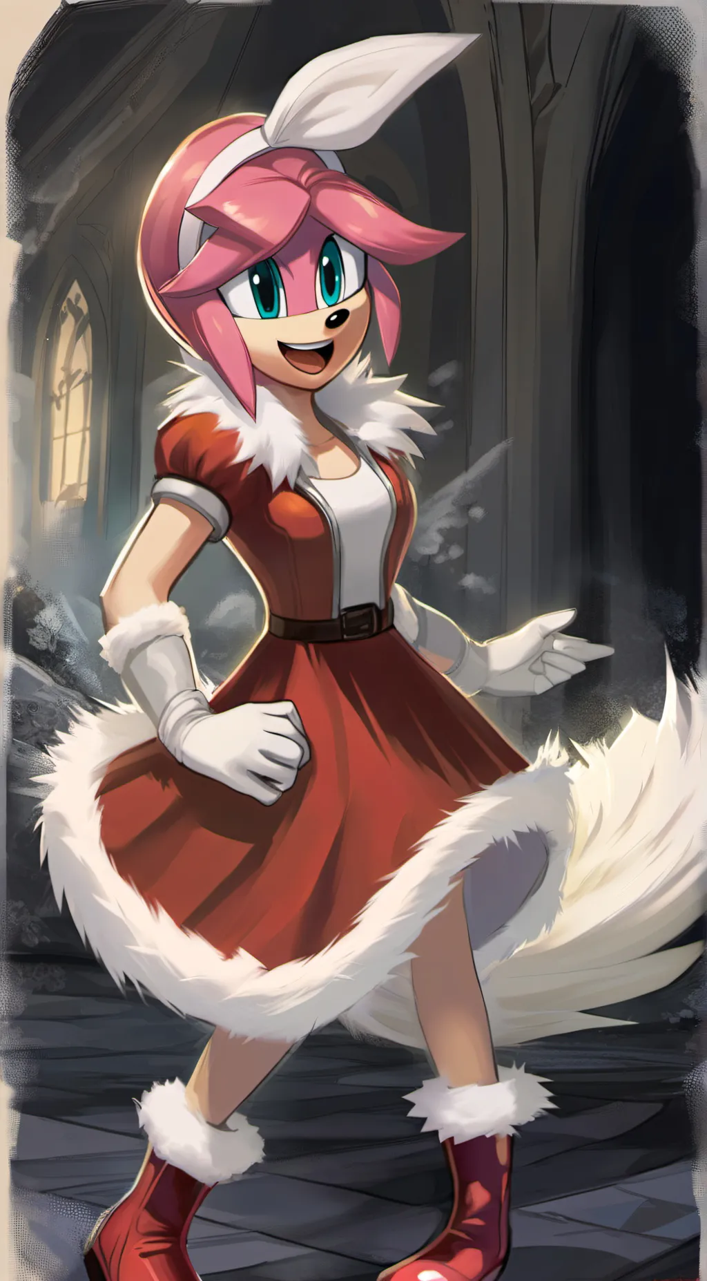 ai character: Amy Rose background