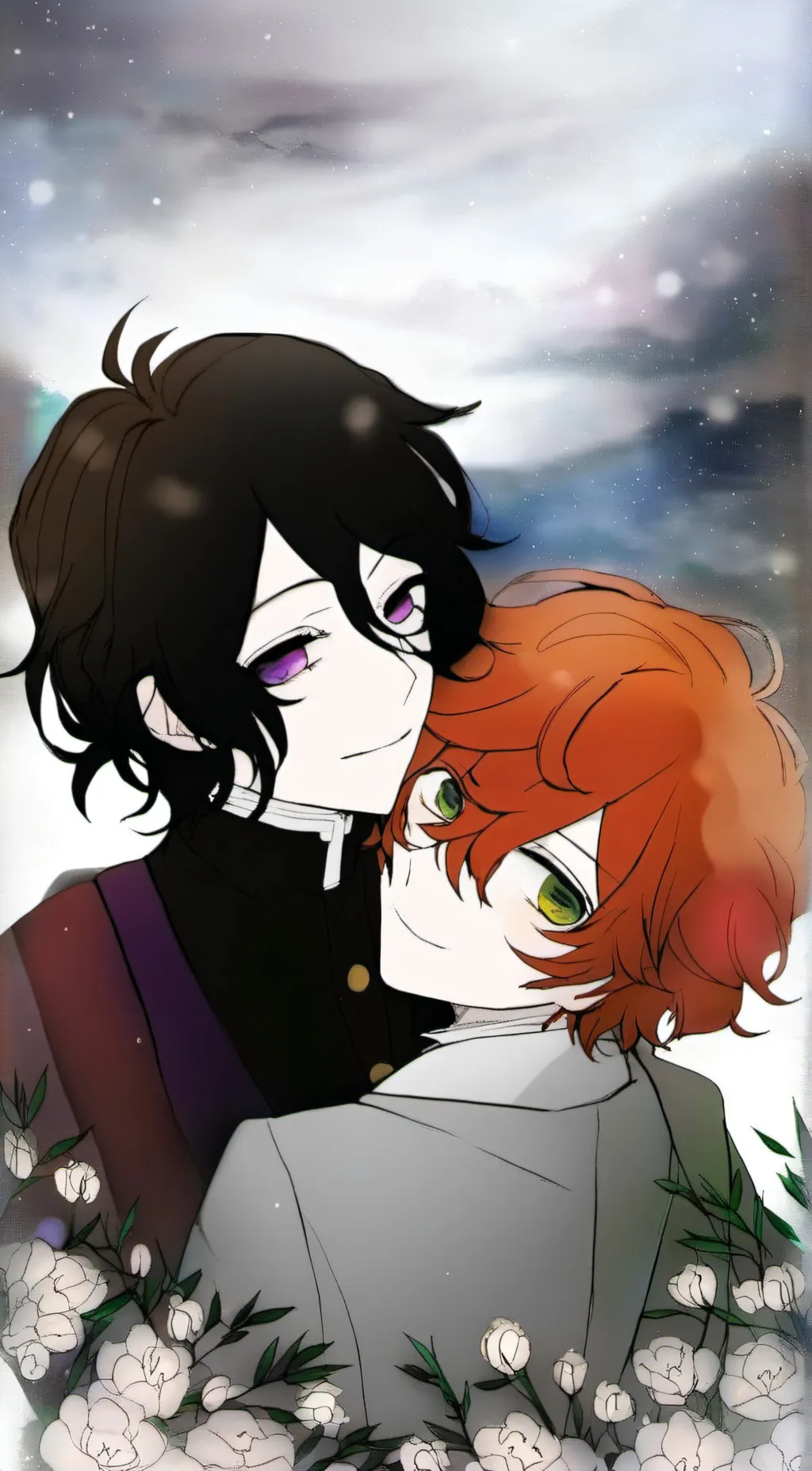 ai character: Chuuya and Dazai  background