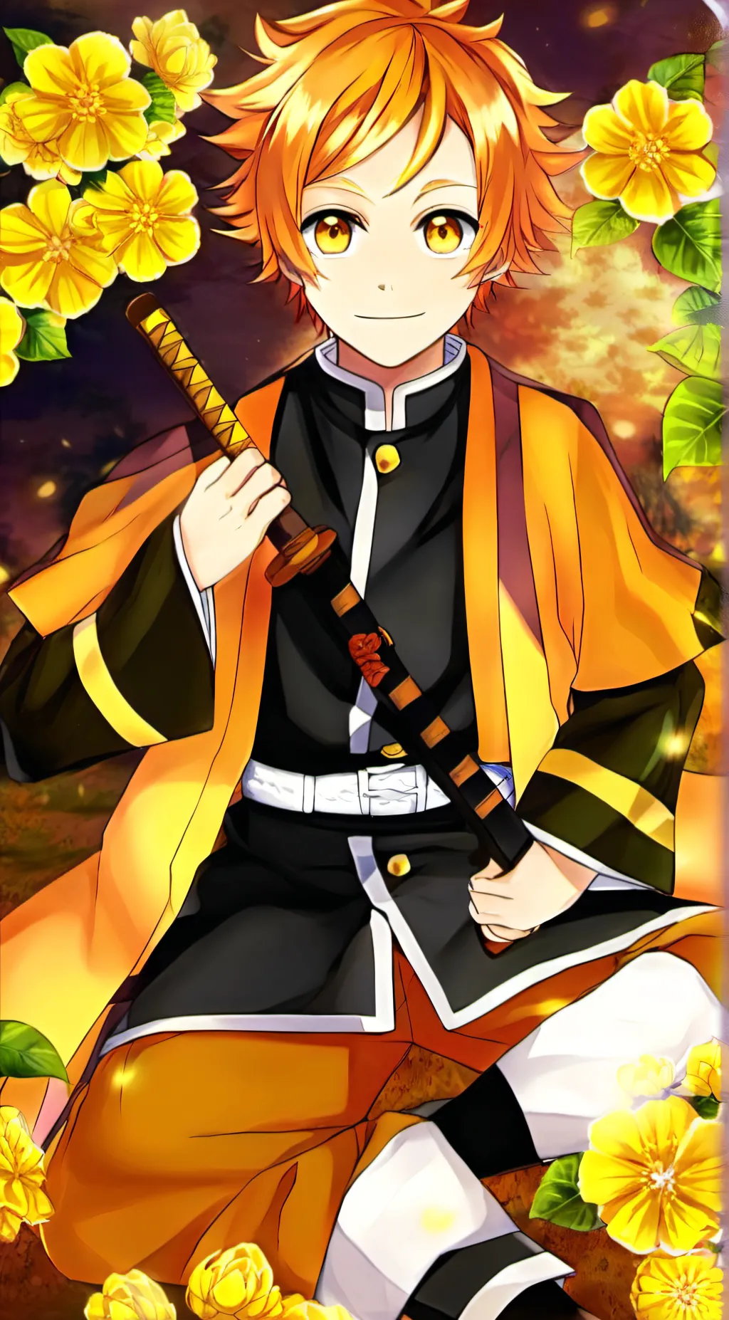 ai character: Zenitsu agatsuma background