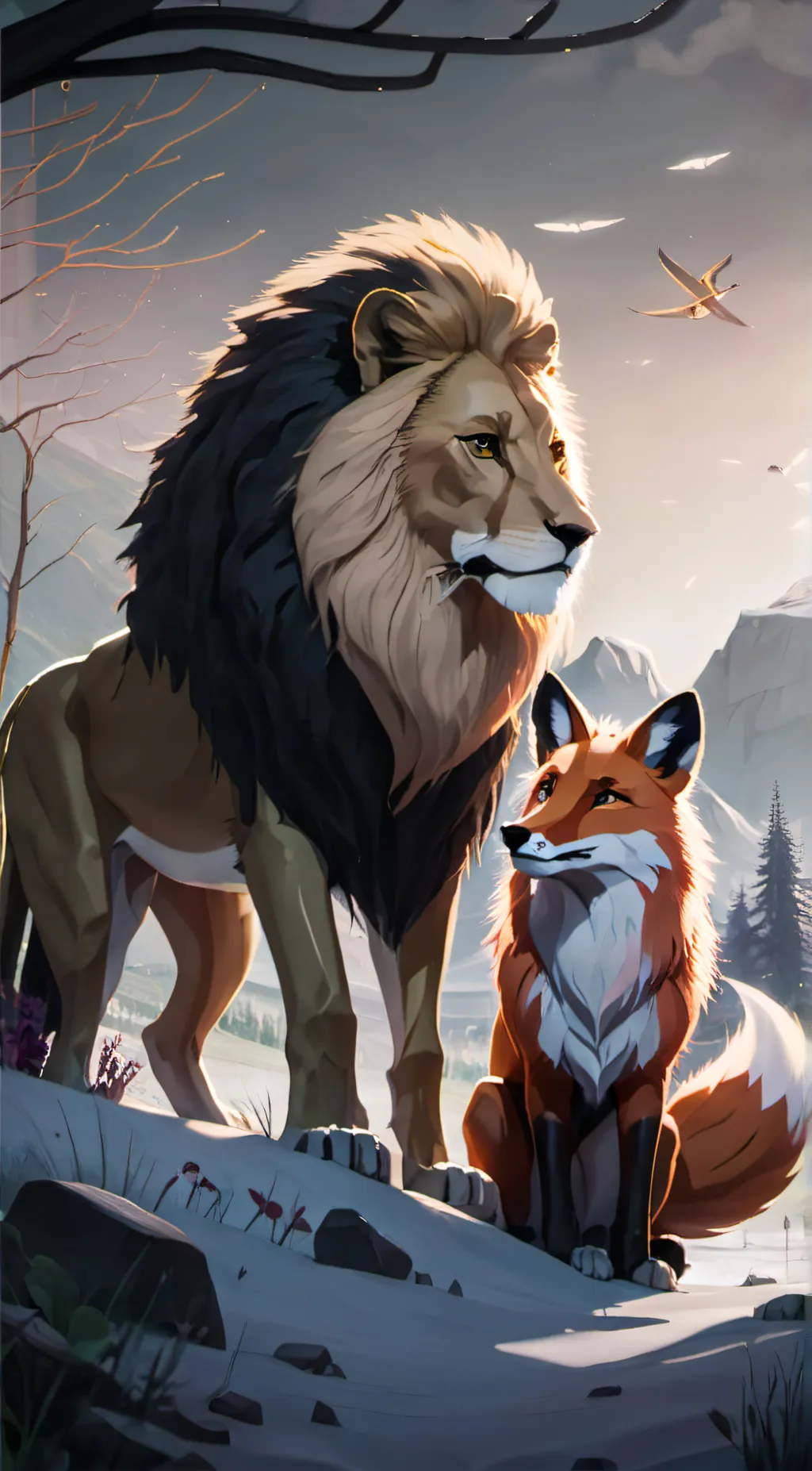 ai character: leo and fio background