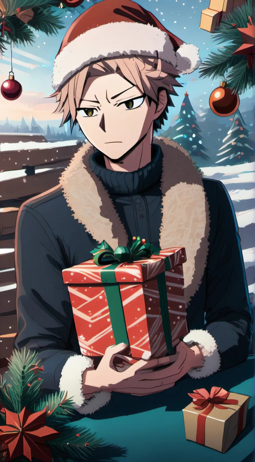 ai character: katsuki Bakugou  background