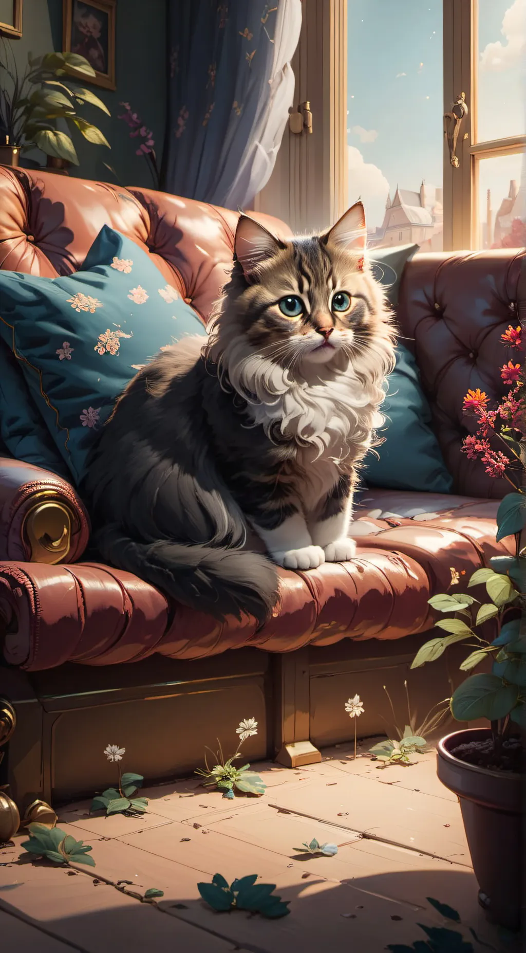 ai character: Gato background