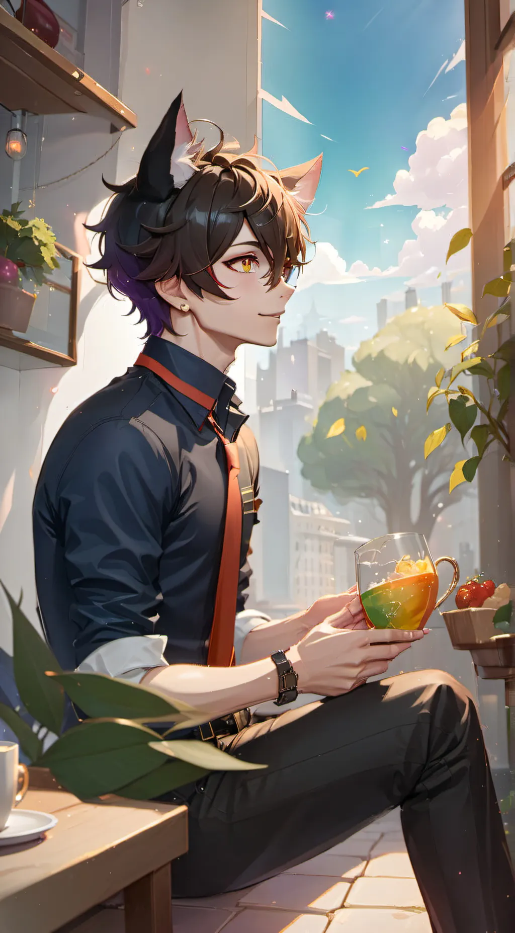 ai character: oliver background