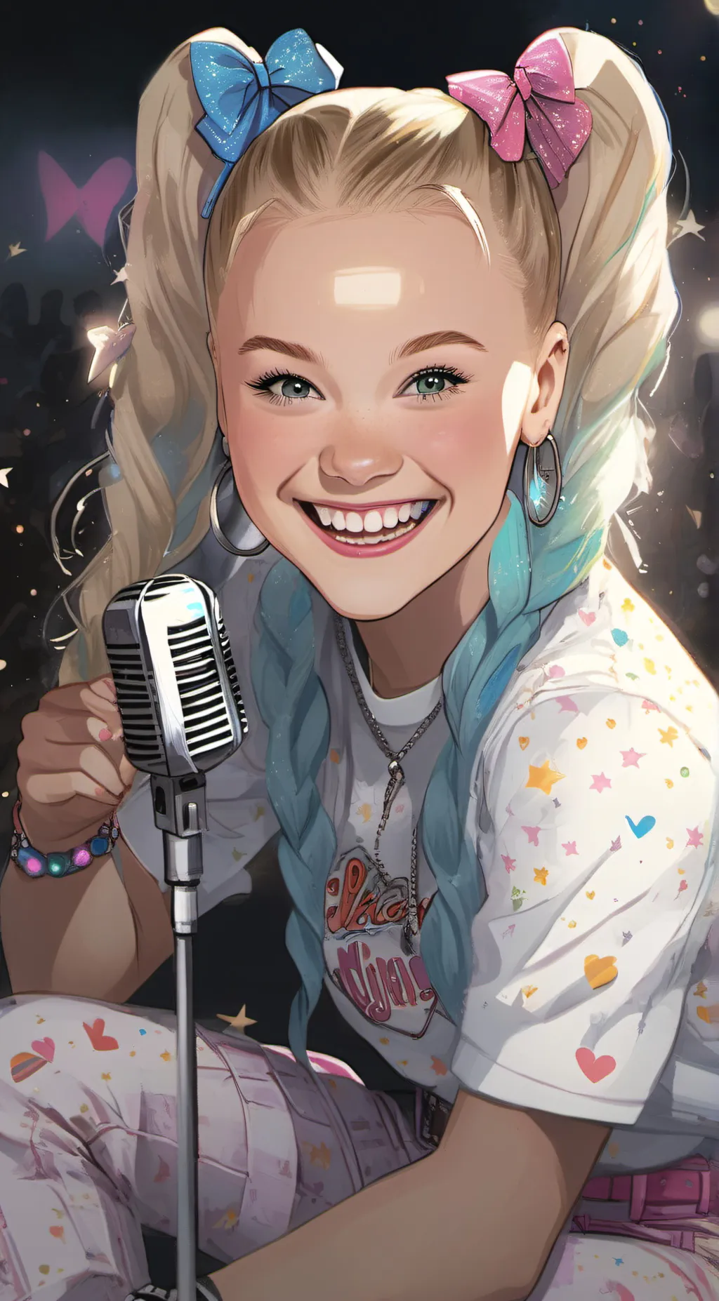 ai character: Jojo siwa background