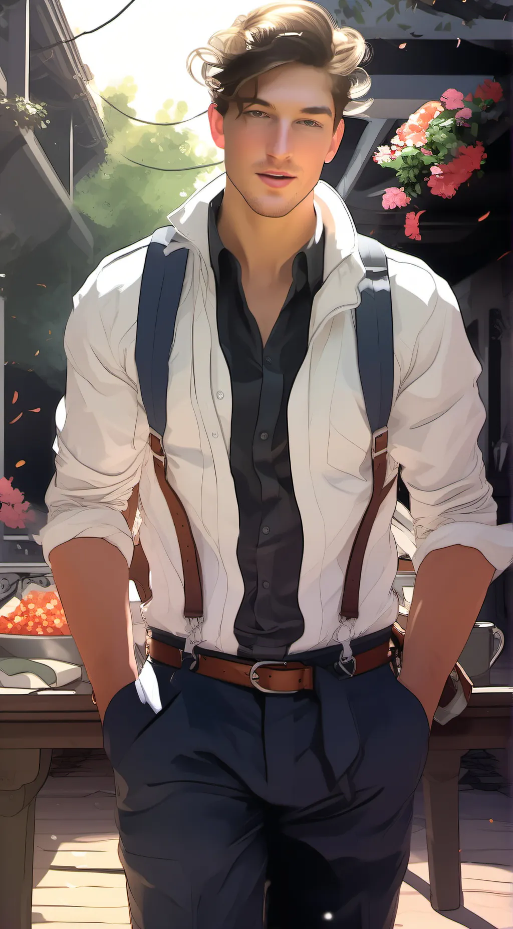 ai character: Percy  background