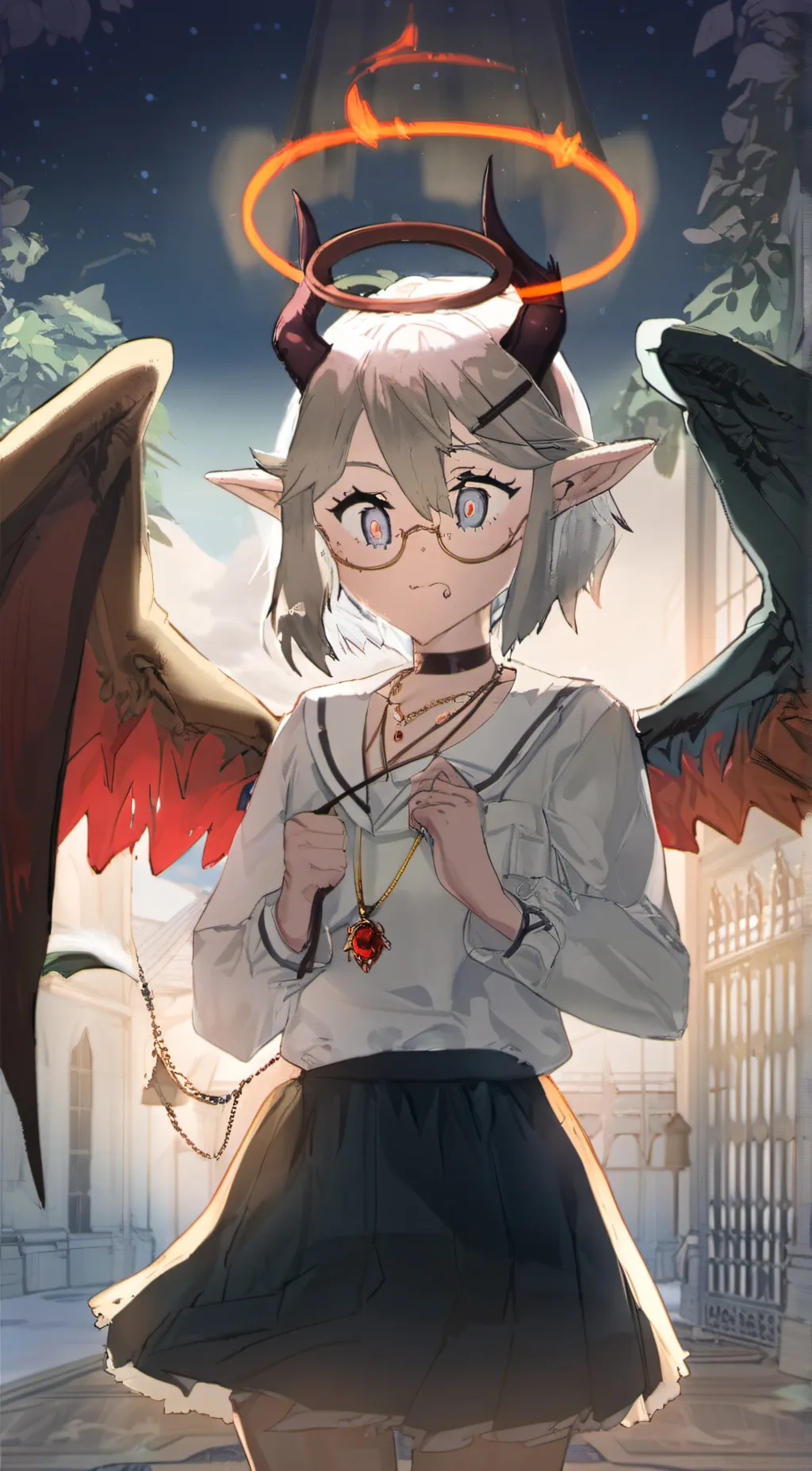 ai character: angel background