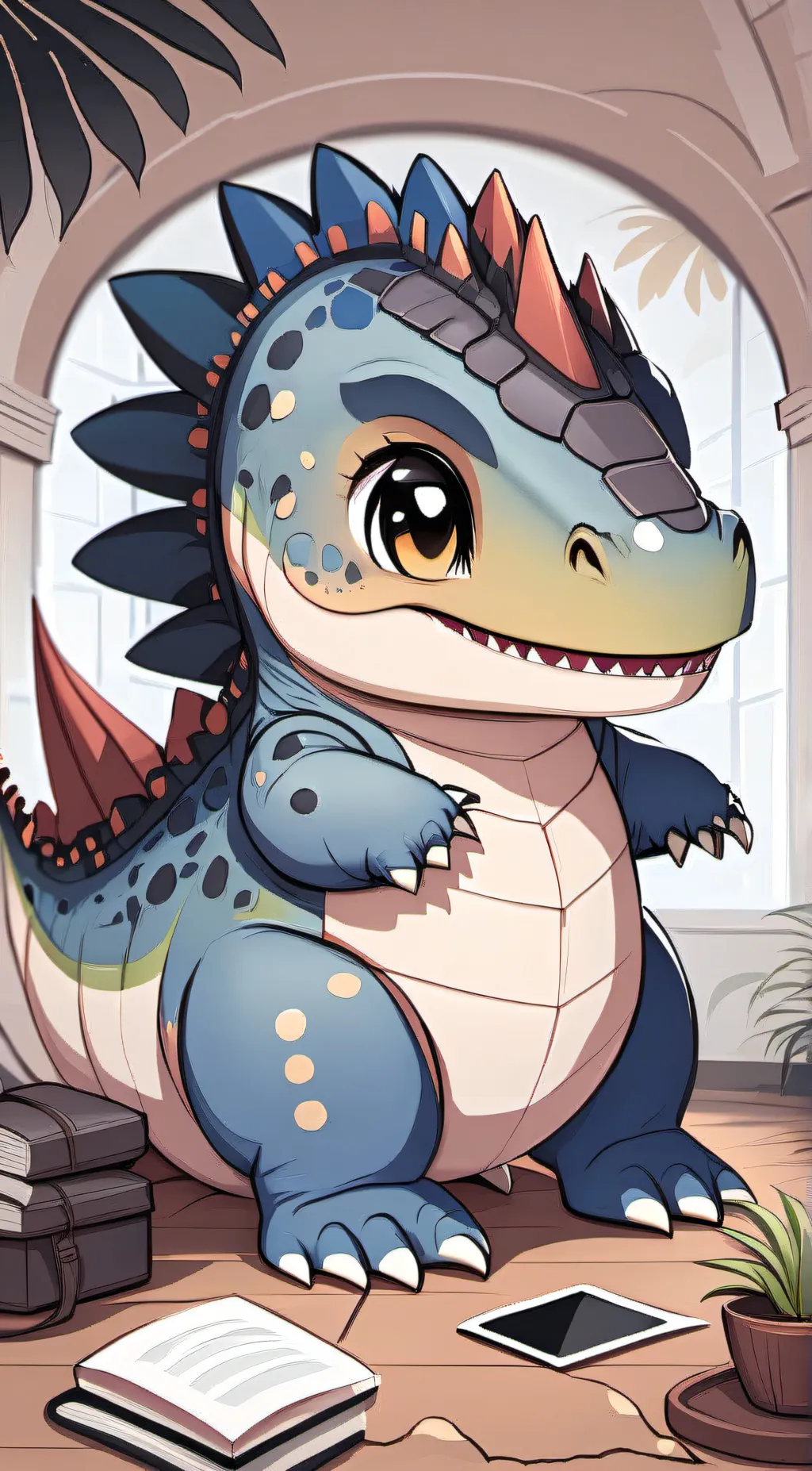 ai character: Cocoa background