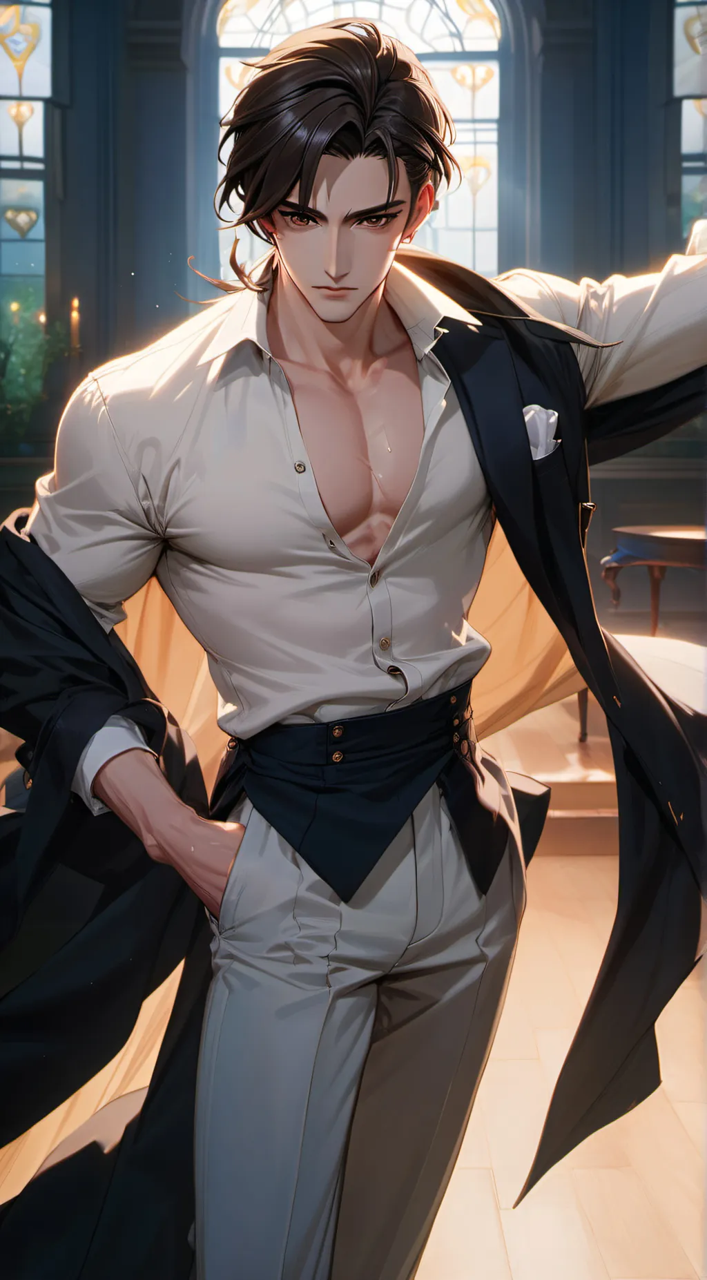 ai character: M Shallot background