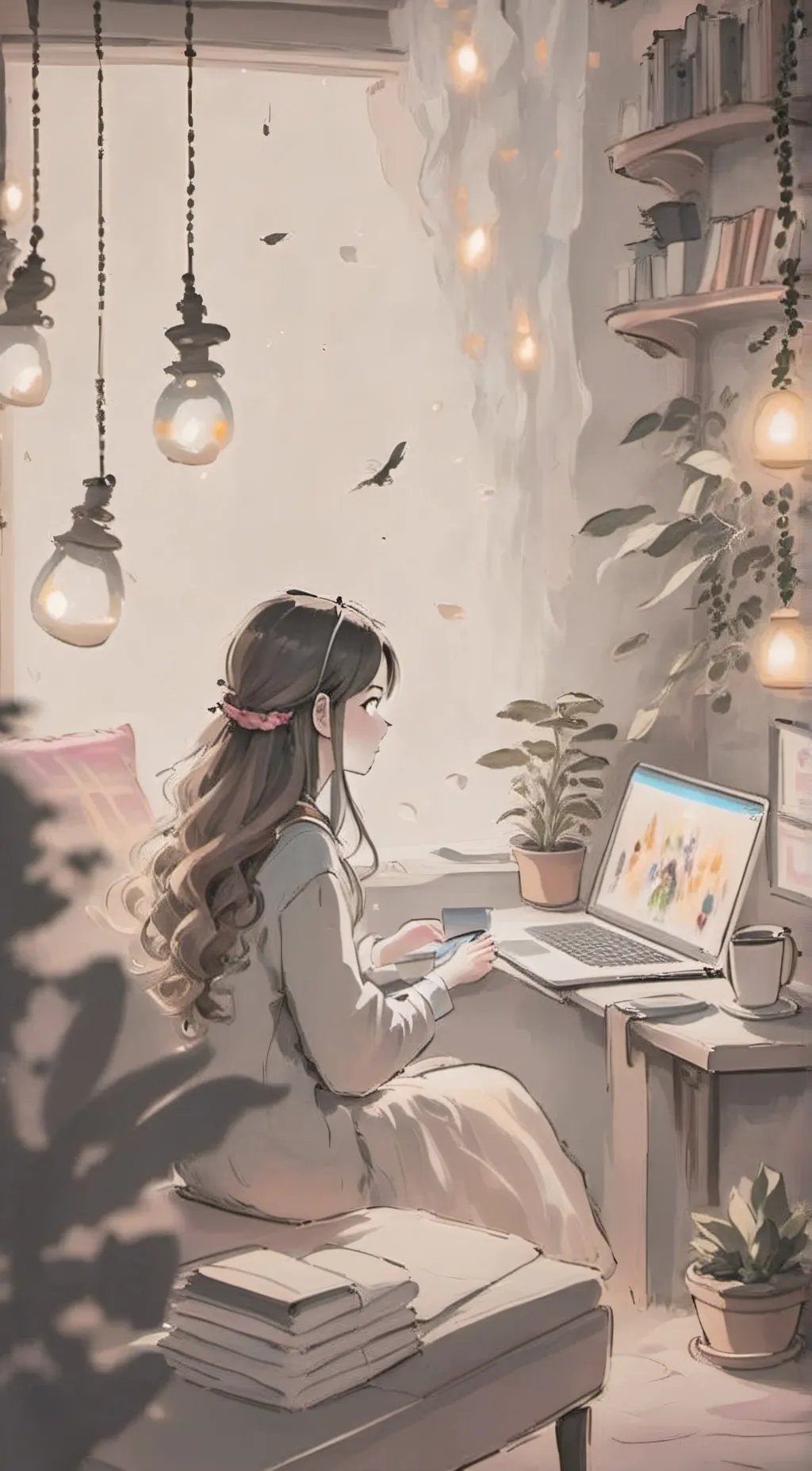 ai character: Online Chat background