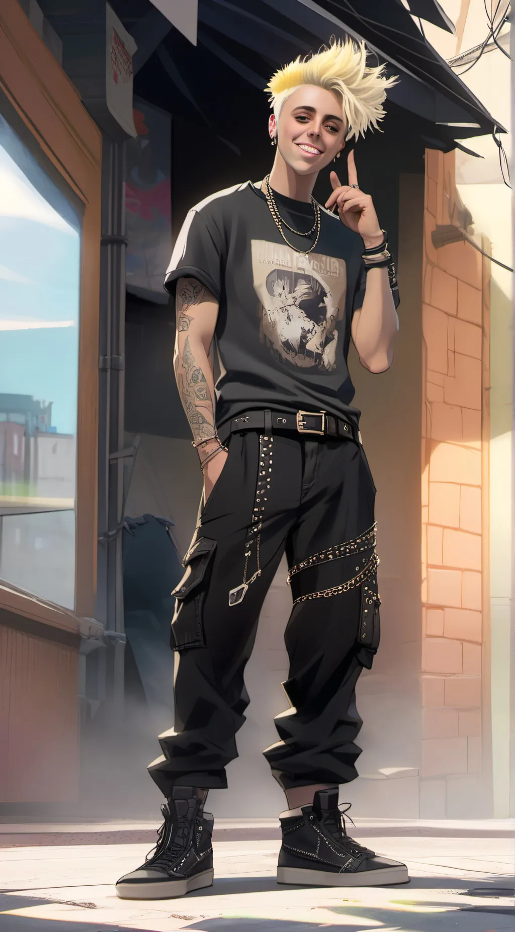 ai character: tx2 A.K.A Evan  background