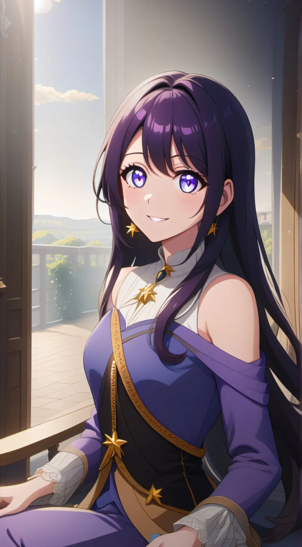 ai character: Al Hoshino  background