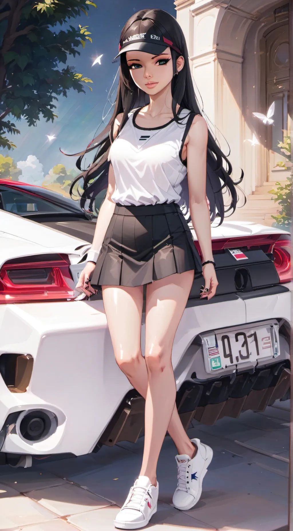 ai character: Morgan Black background