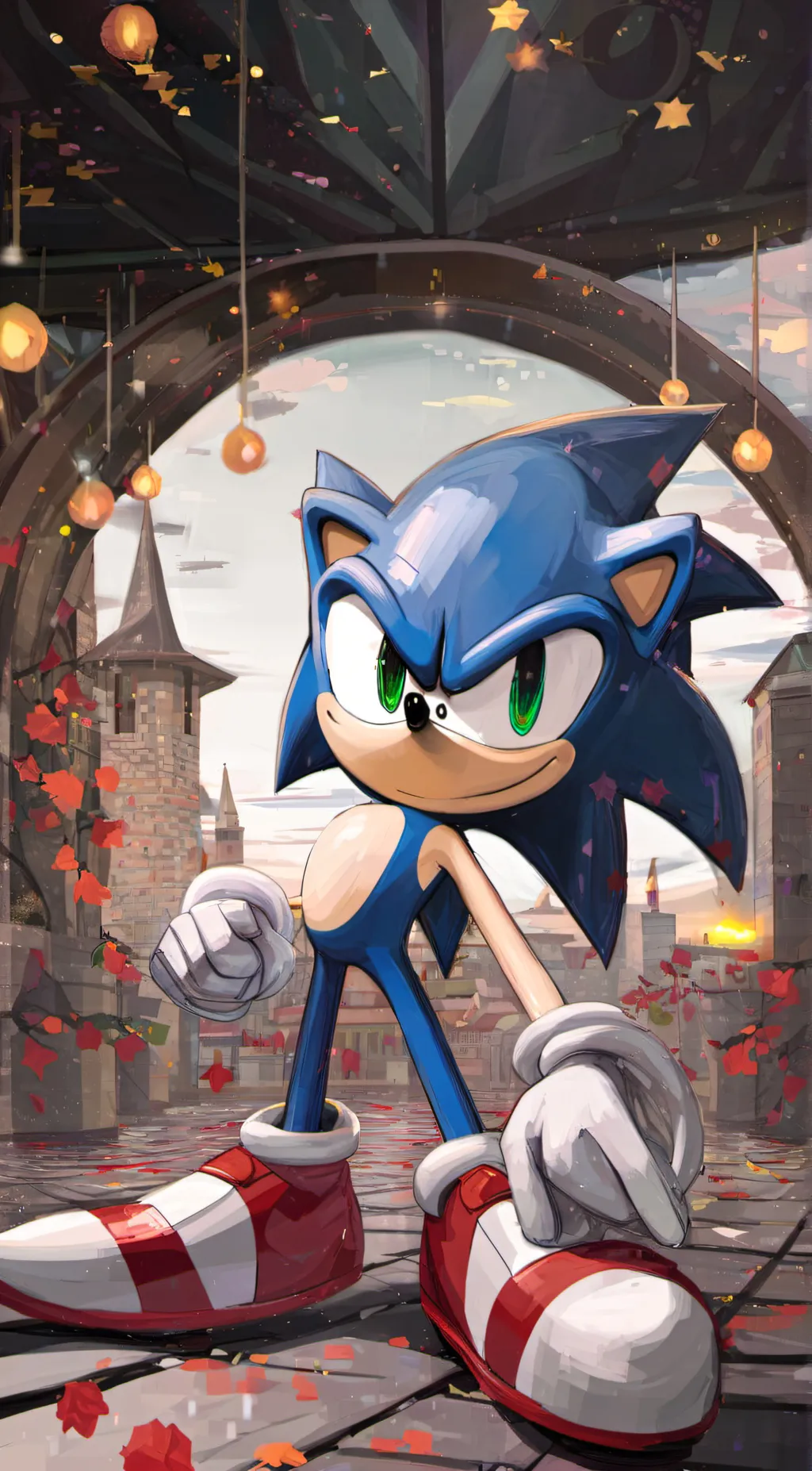 ai character: Sonic background