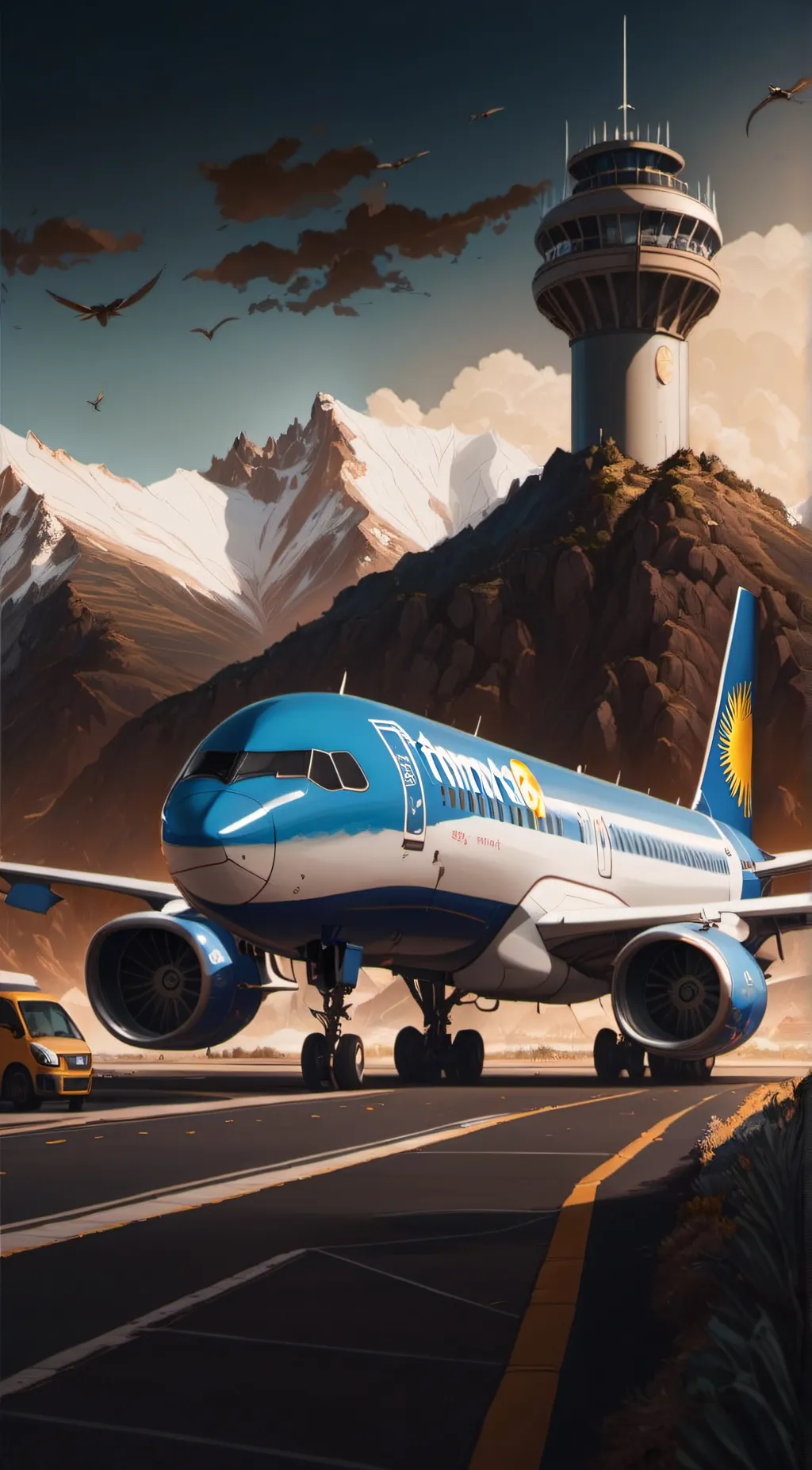 ai character: THOMAS COOK 757 background