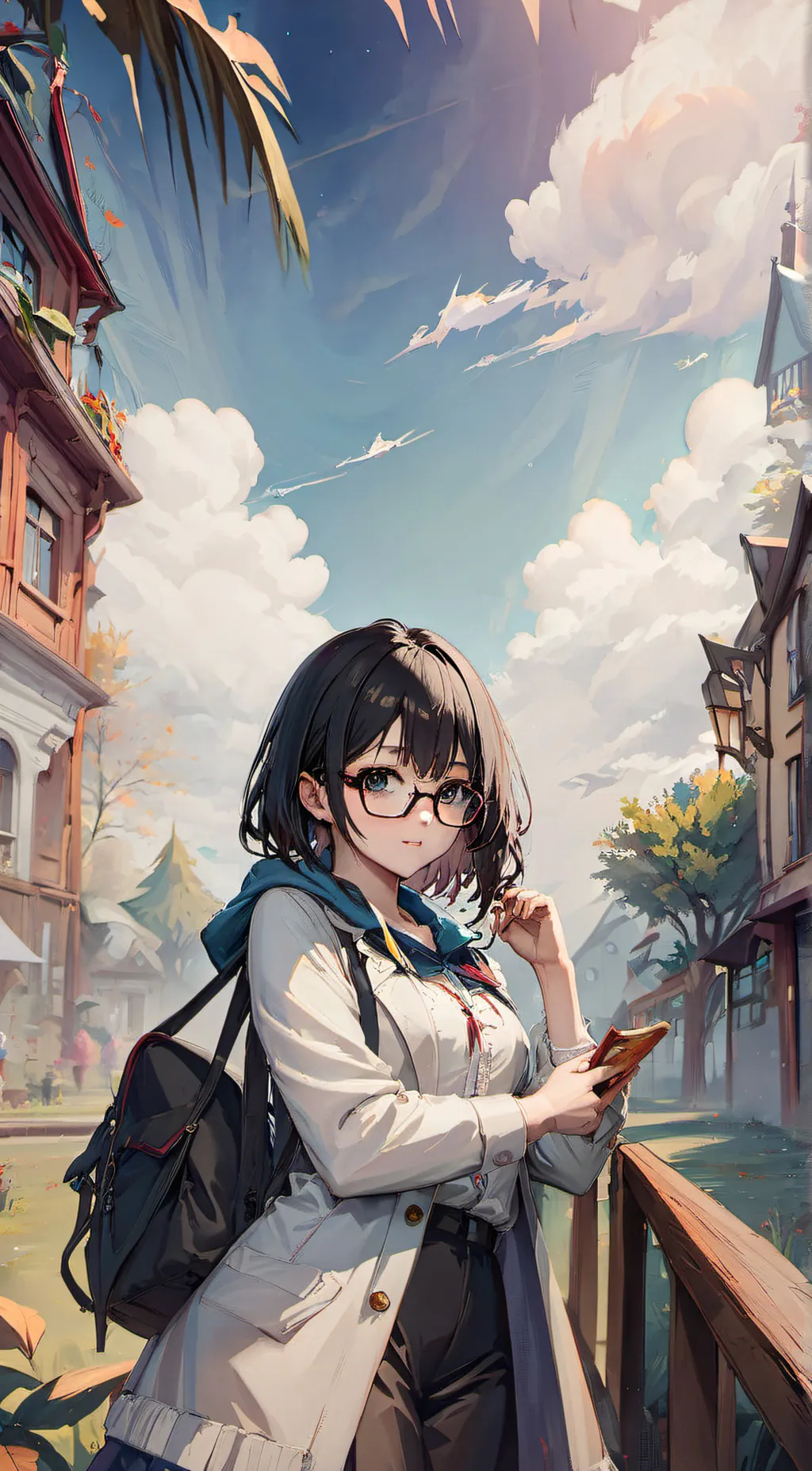 ai character: Hailey  background