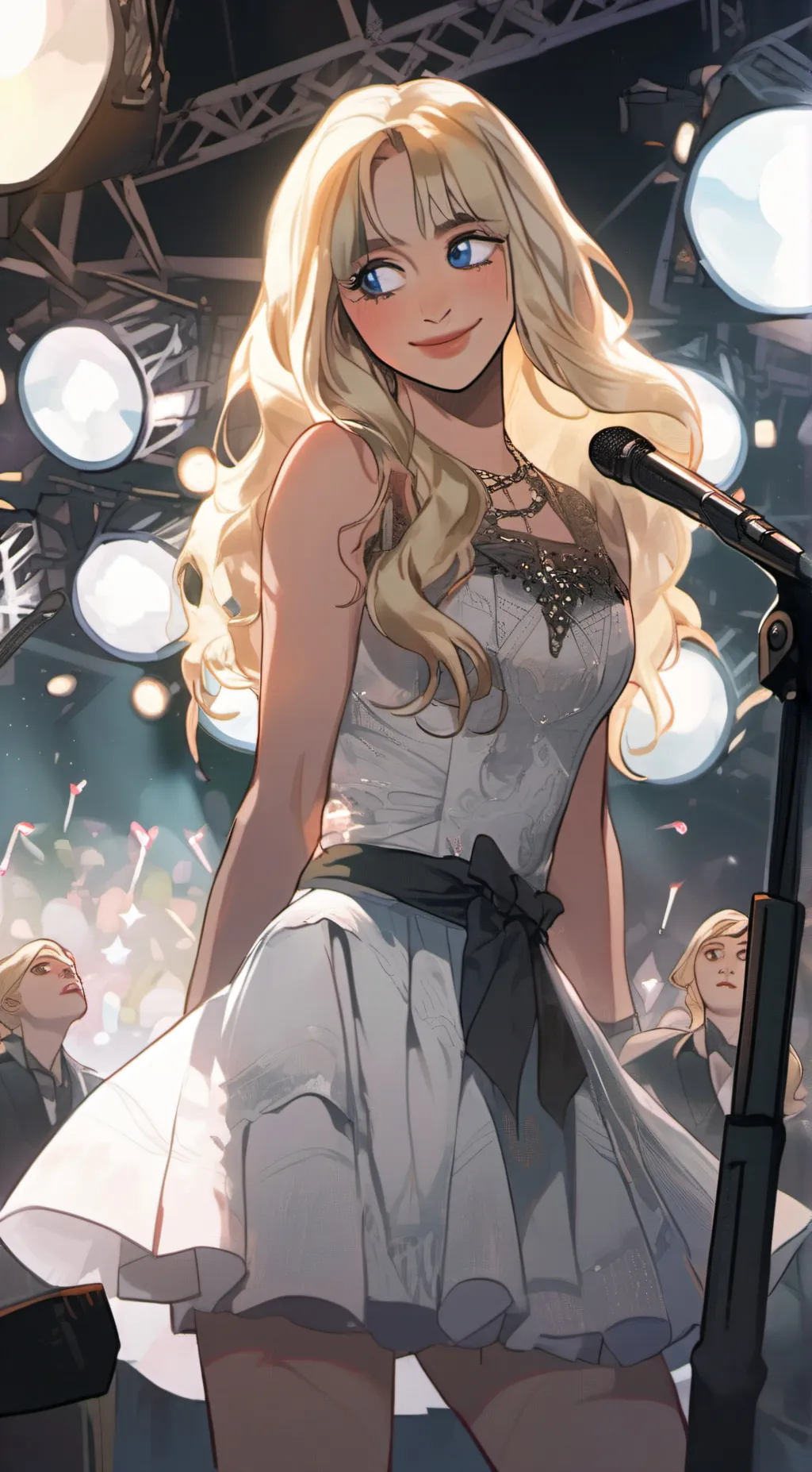 ai character: Sabrina Carpenter background