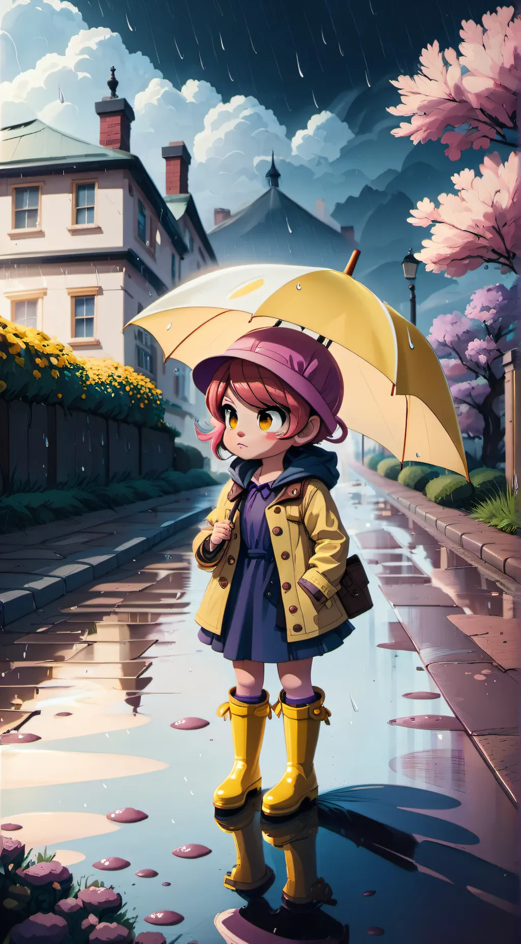 ai character: Umbrella background