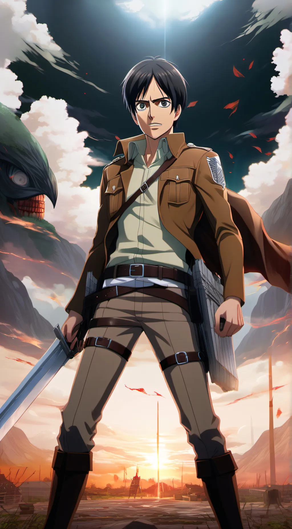 ai character: Eren background