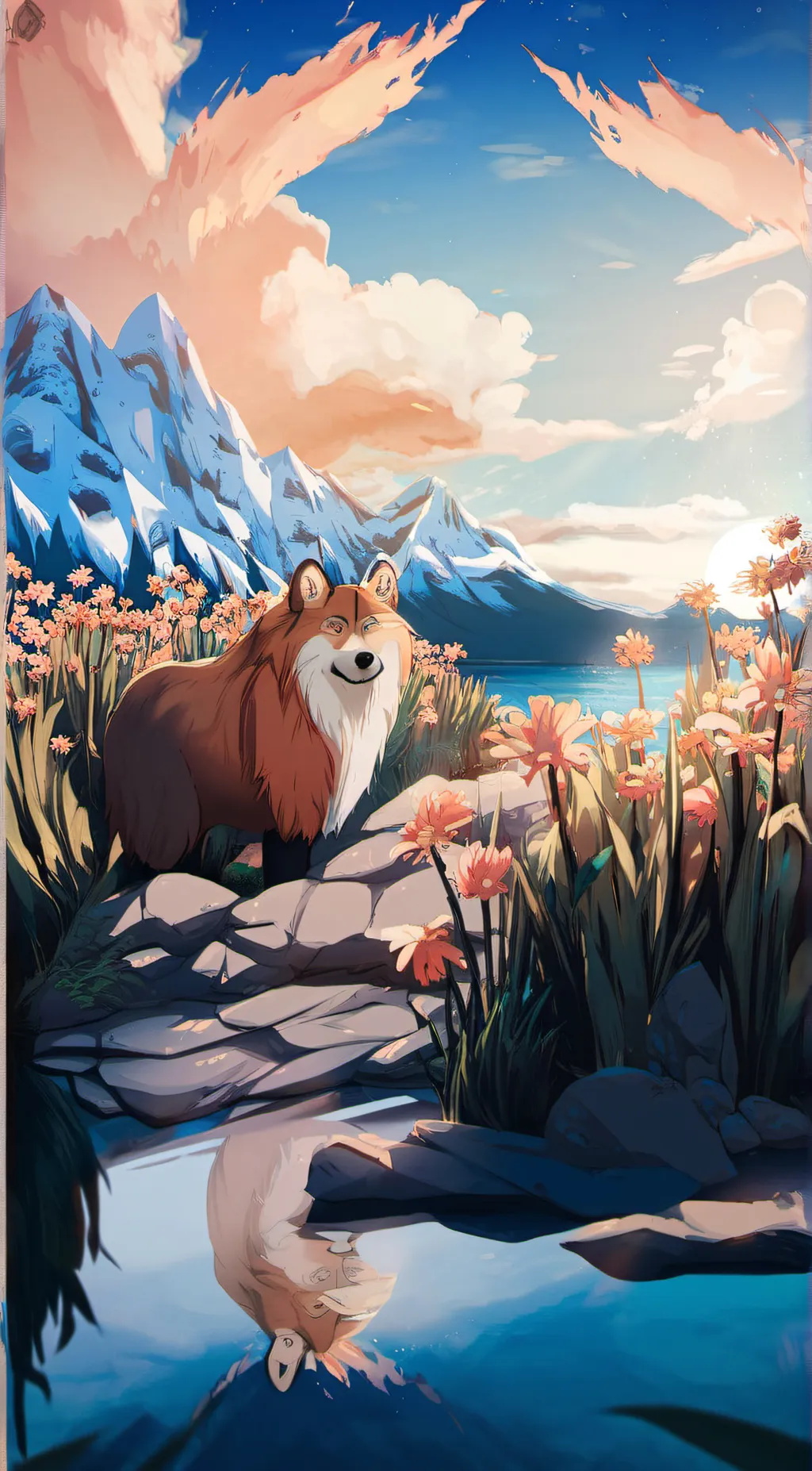 ai character: fox background