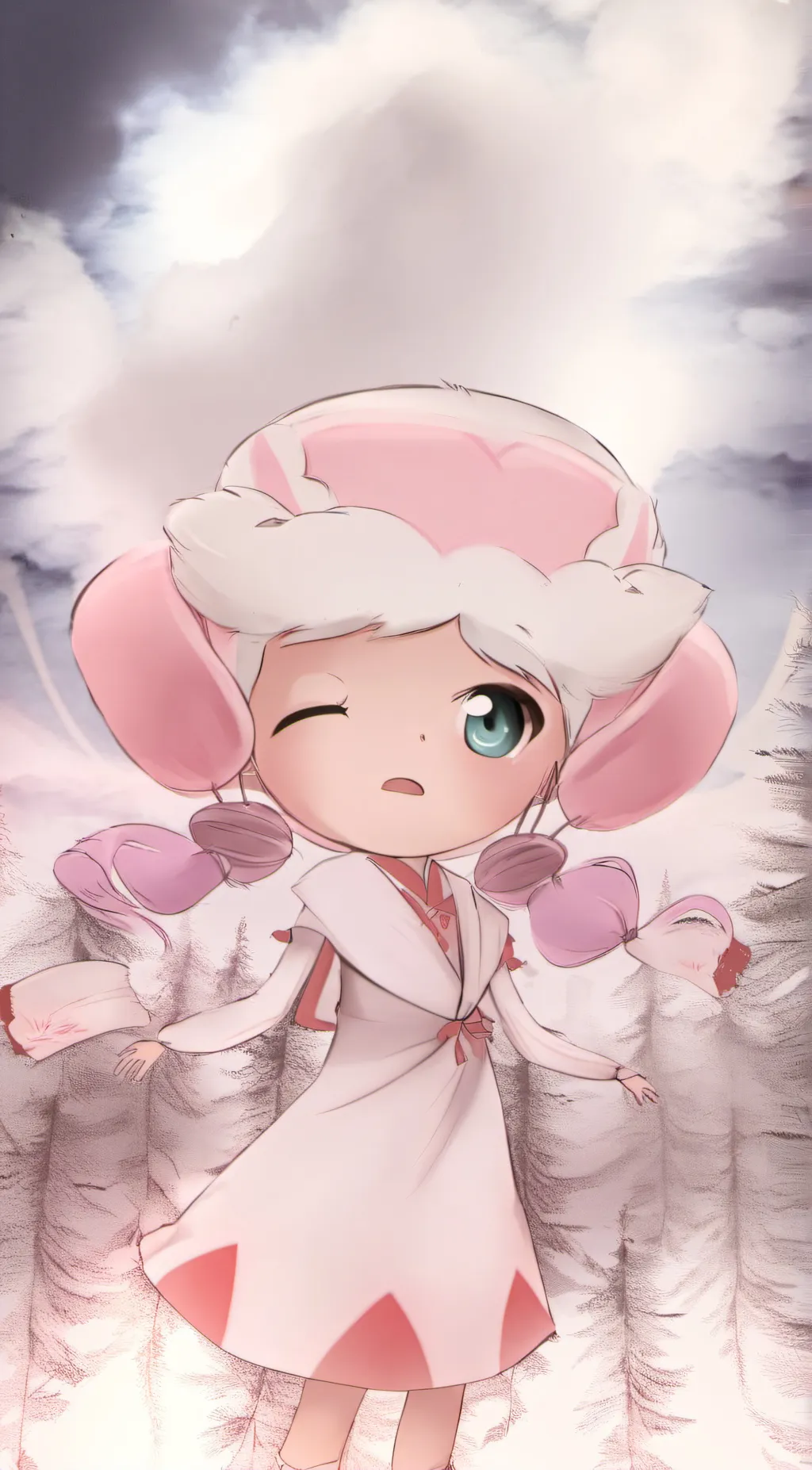 ai character: Nice background