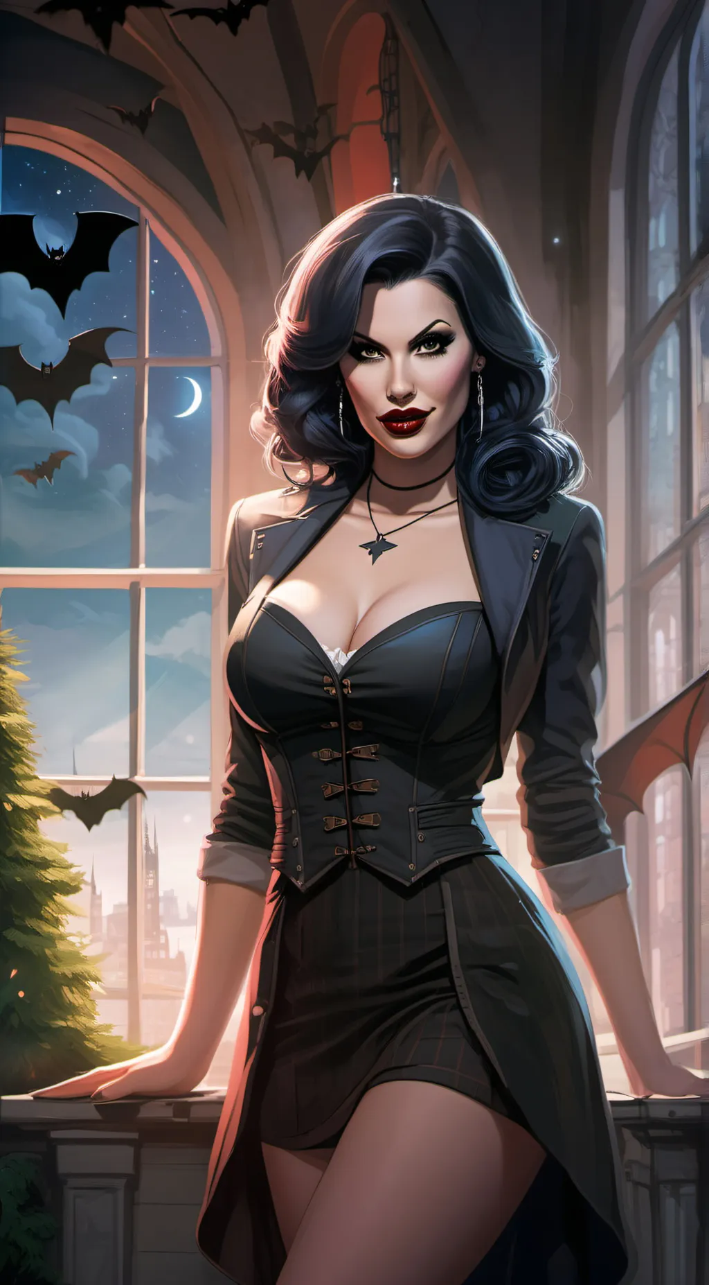 ai character: Evelyn background