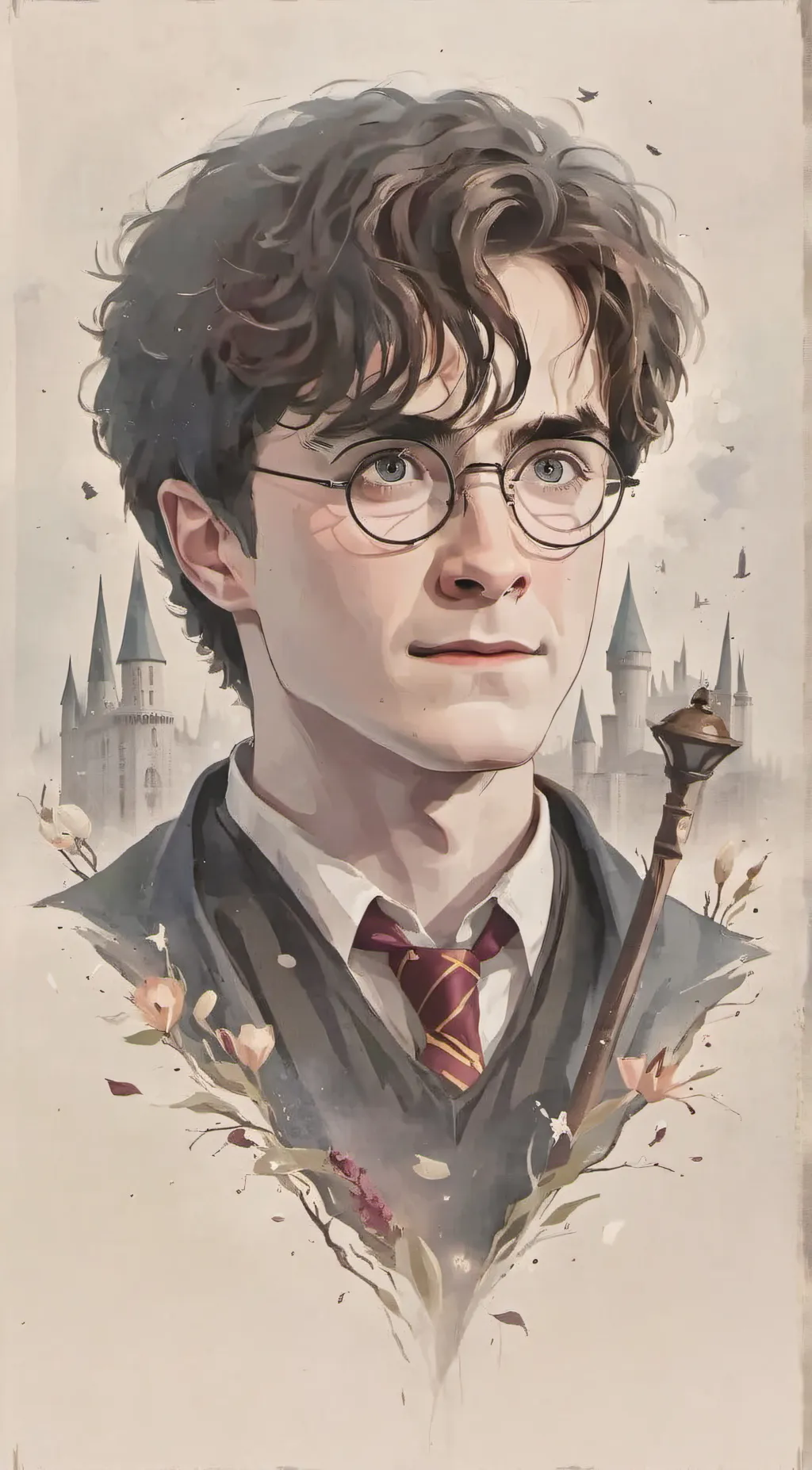 ai character: Harry potter  background