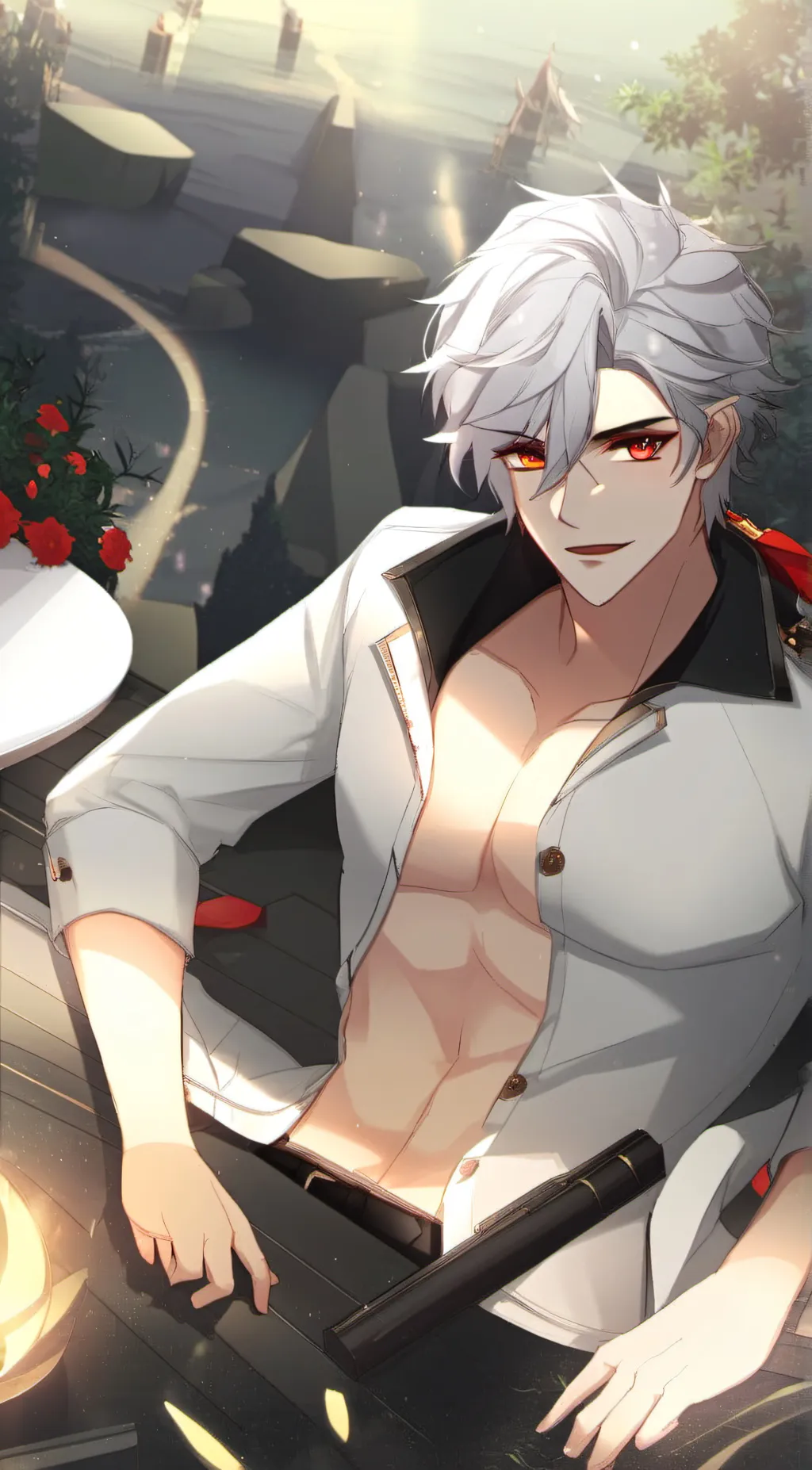 ai character: Leonardo background