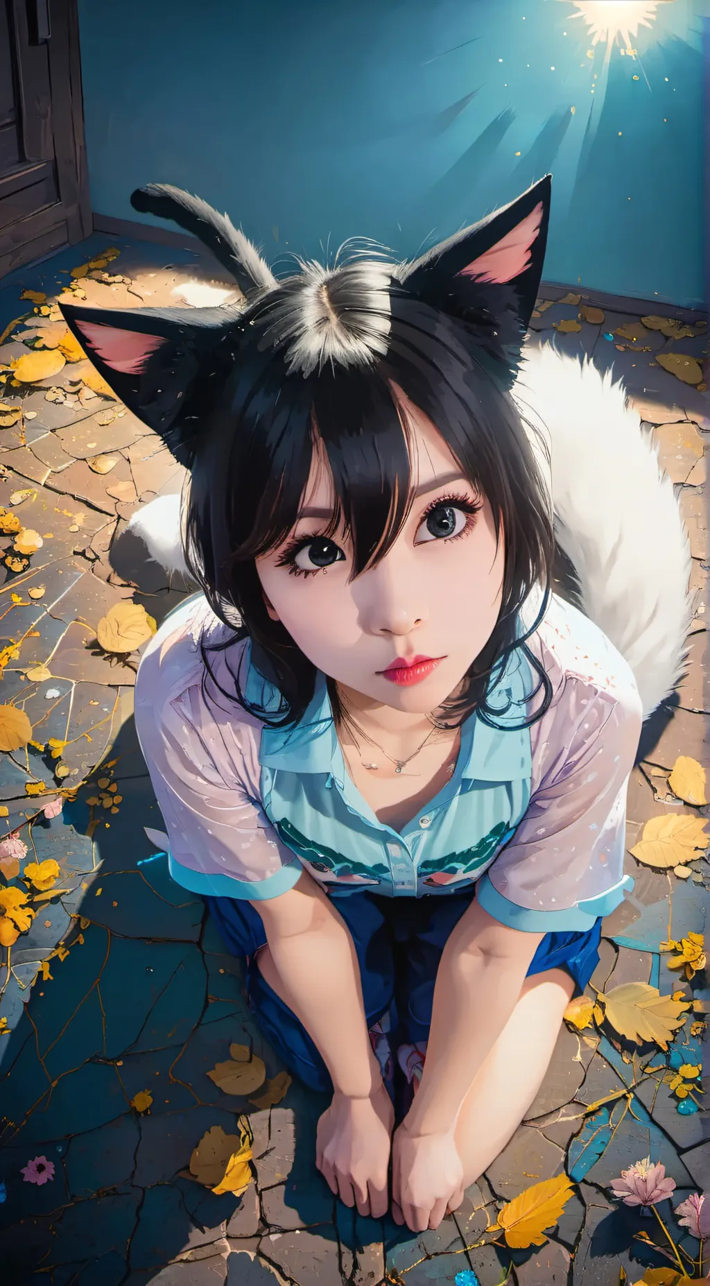 ai character: Neko background