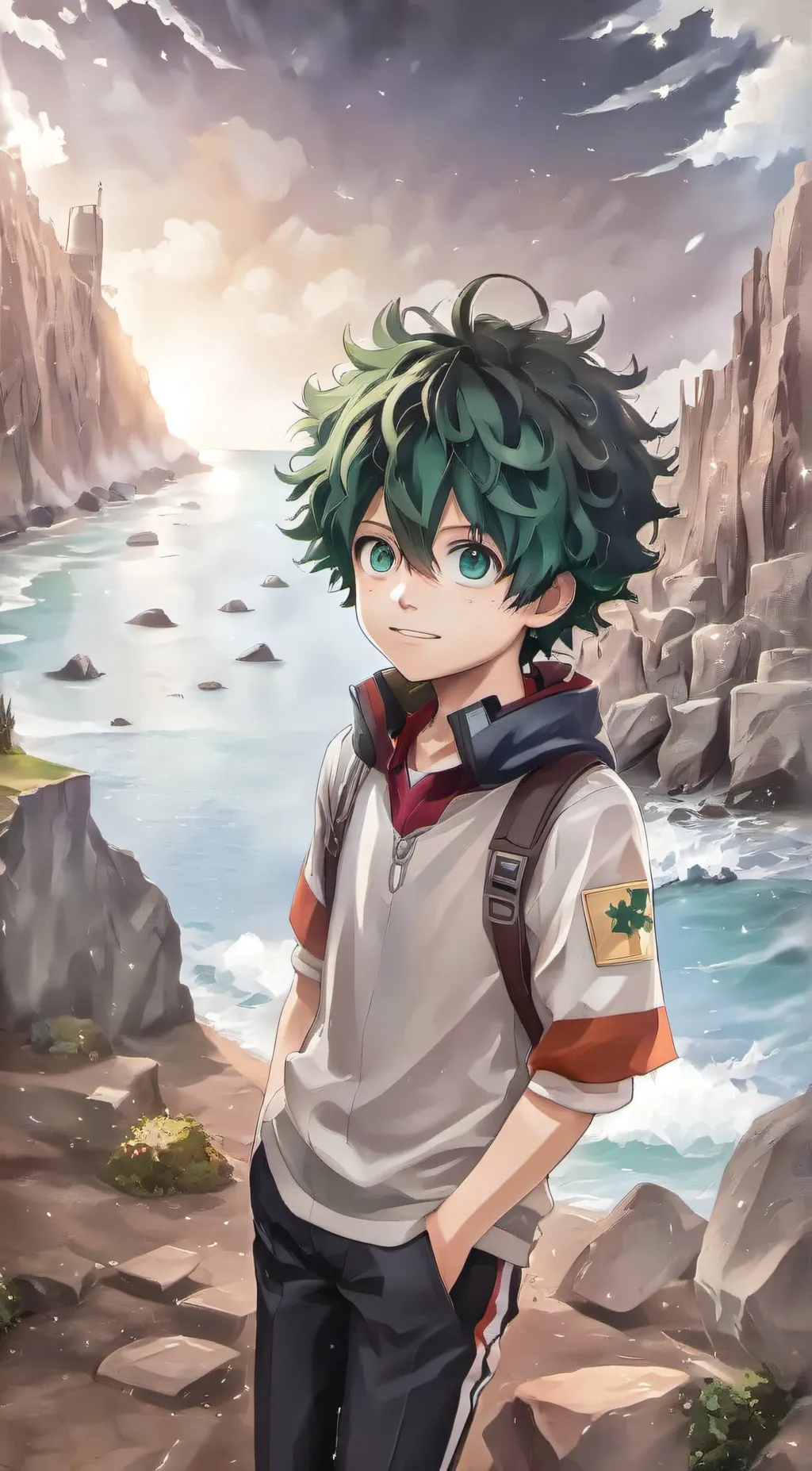 ai character: Deku background