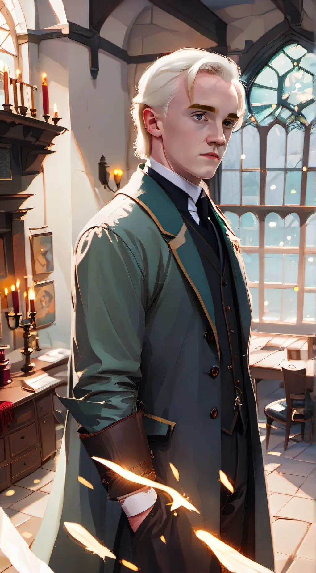 ai character: Draco Malfoy  background
