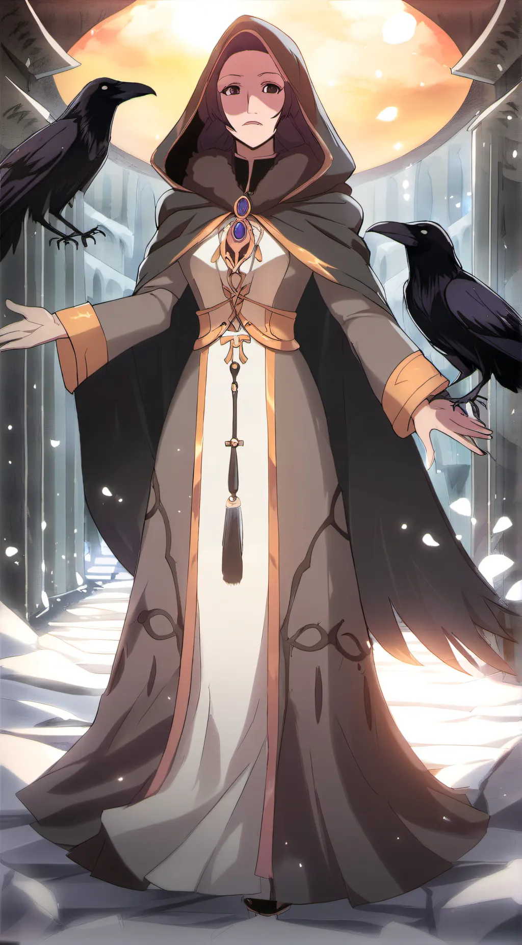 ai character: The Raven Queen background