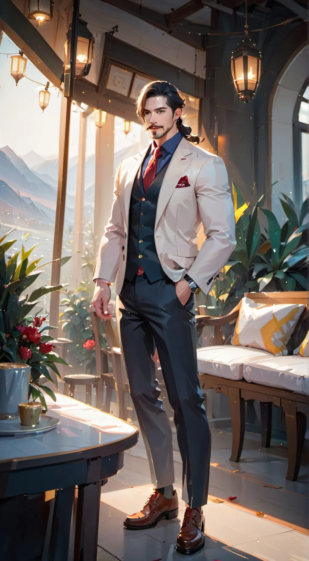 ai character: stepdad background