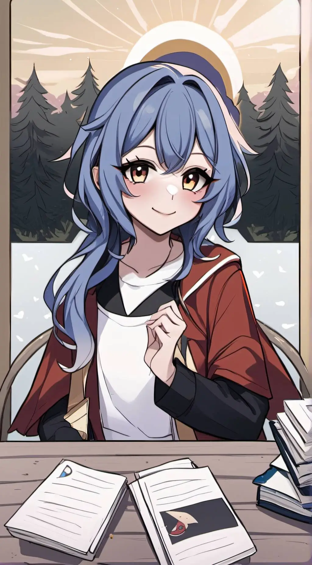 ai character: lily background