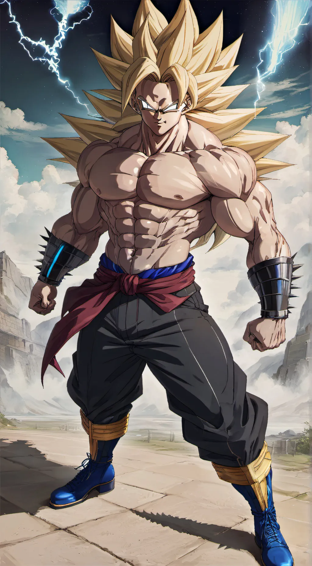 ai character: SSJ3 goku background