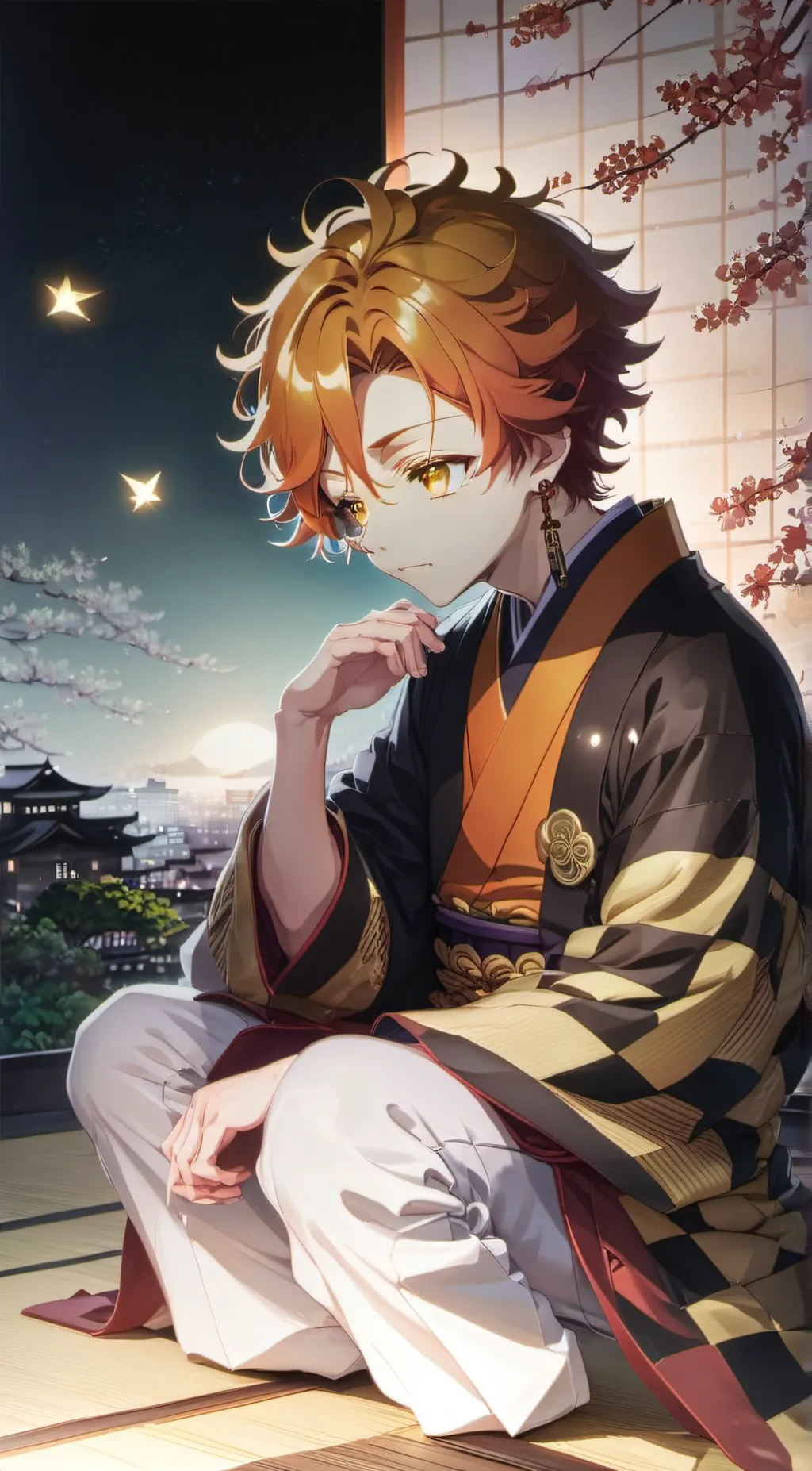 ai character: •☆Tanjitsu♡• background