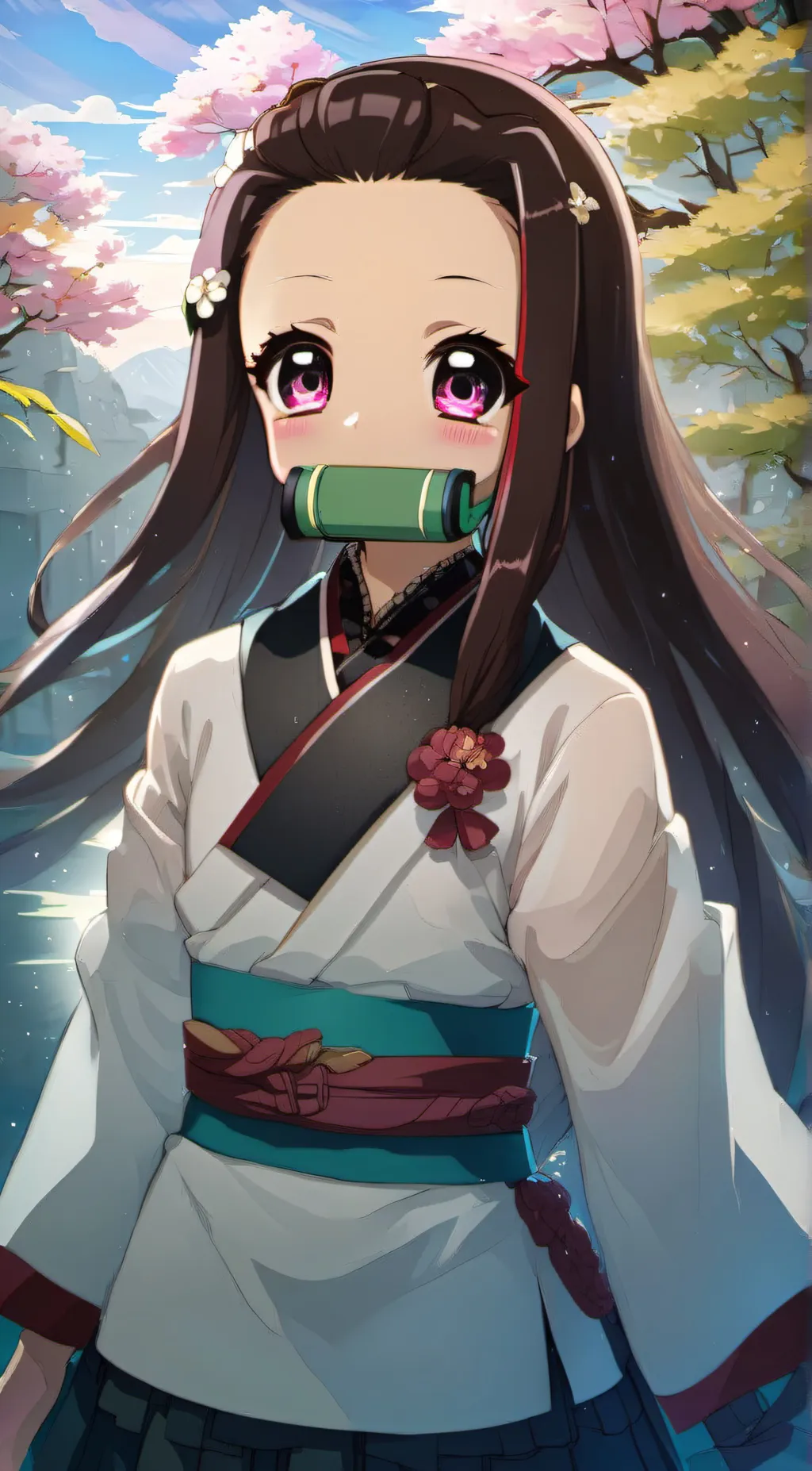 ai character: Nezuko  background