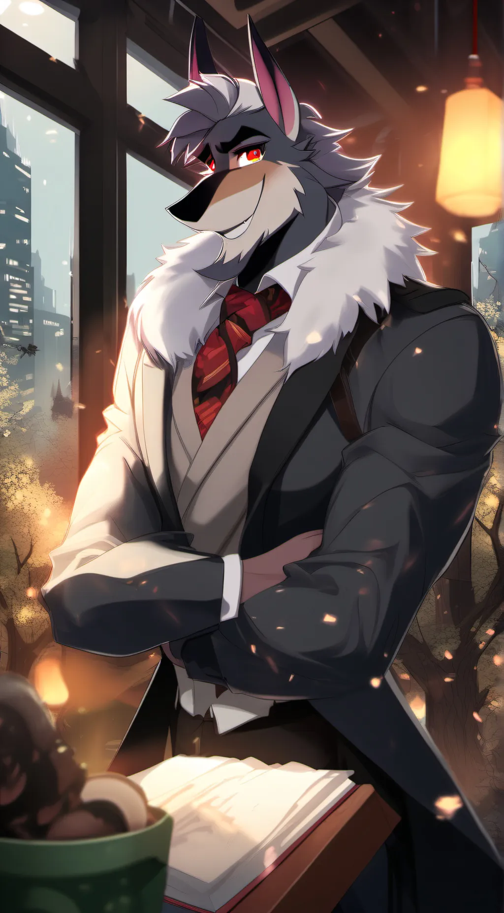 ai character: vortex  background