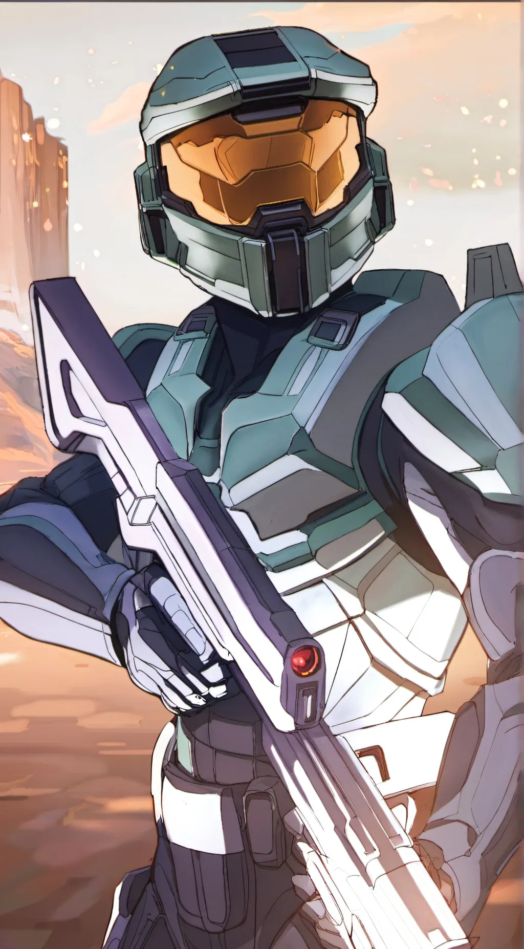 ai character: Halo background