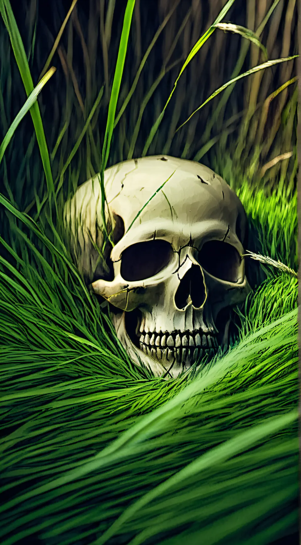 ai character: TOUCH GRASS background